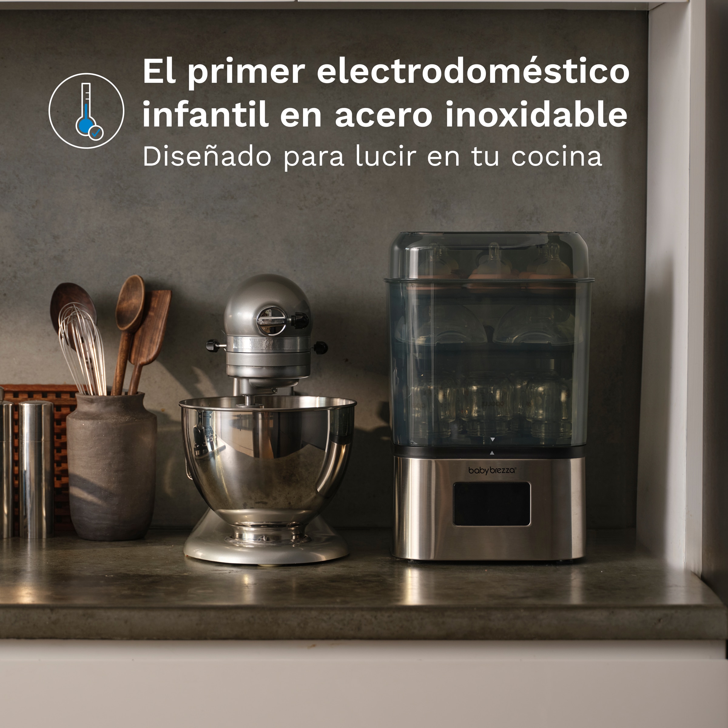 Esterilizador e Secador para Biberões Superquick Aço fosco-3