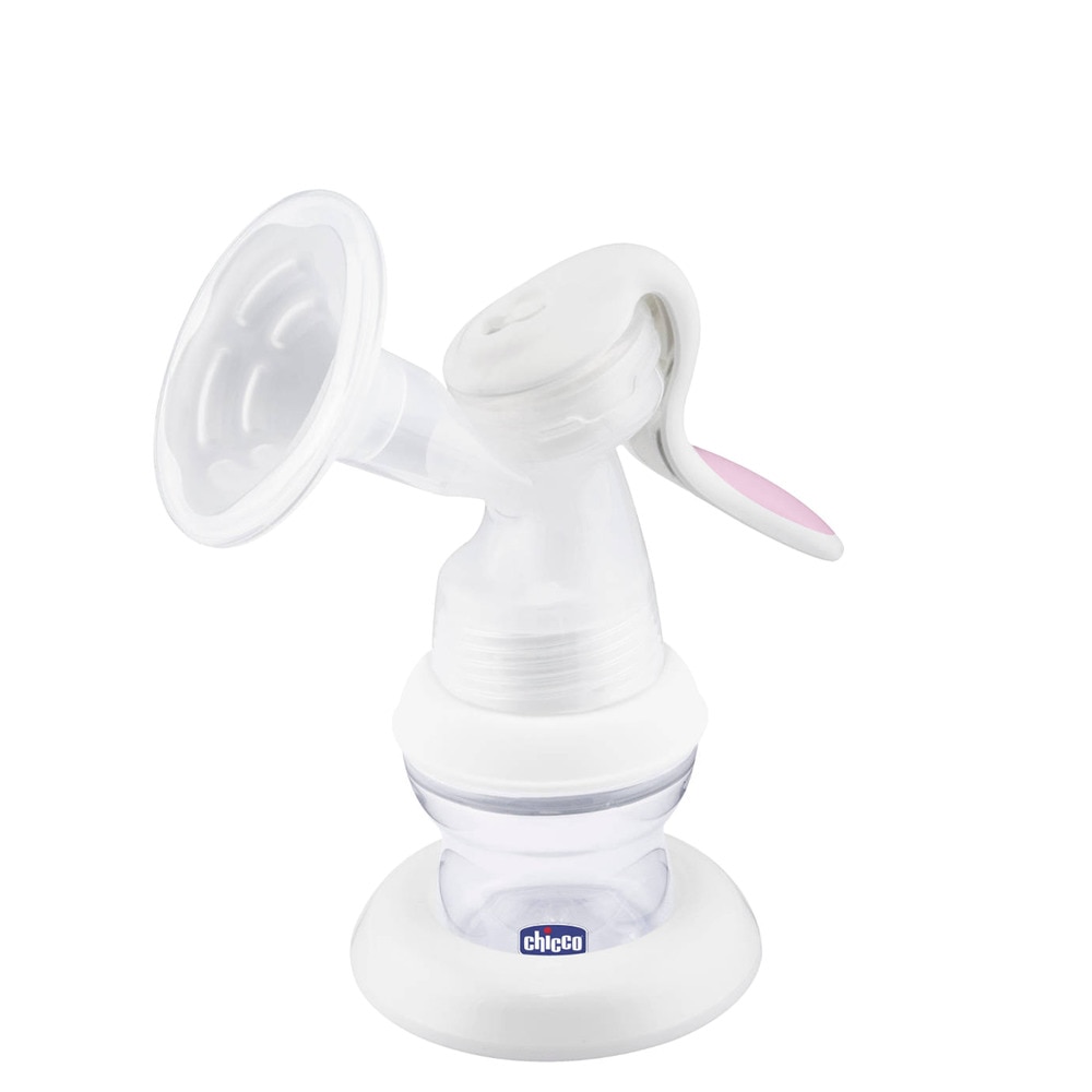 Sacaleches Manual Chicco con Copa de Silicona transparente - Cristal Cristal-1