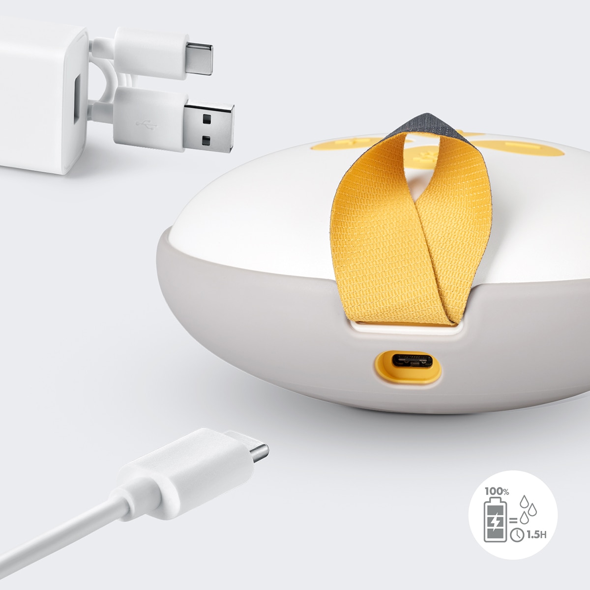 Sacaleches eléctrico doble Medela Swing Maxi - Blanco Blanco-4