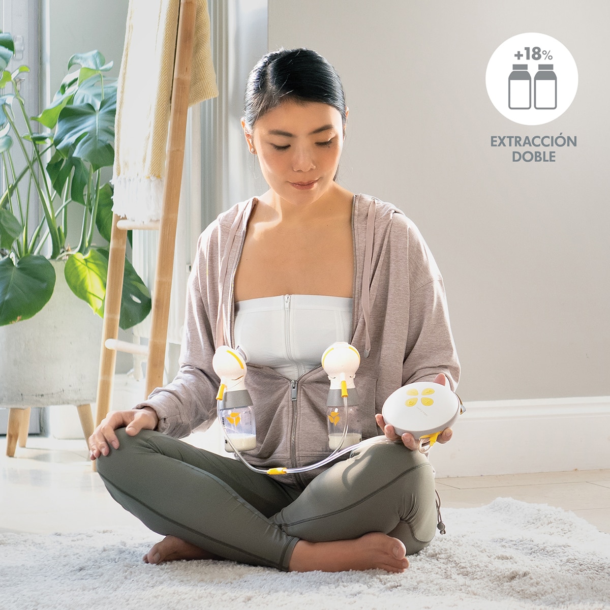 Sacaleches eléctrico doble Medela Swing Maxi - Blanco Blanco-7
