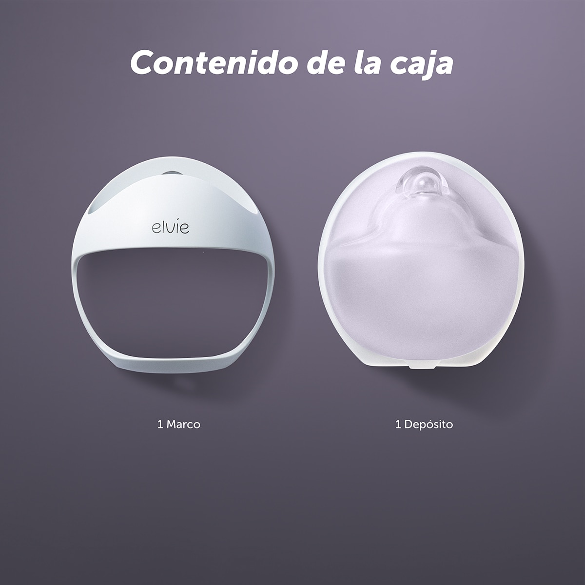 Sacaleches manual Elvie Curve de silicona blanco Blanco Blanco-6