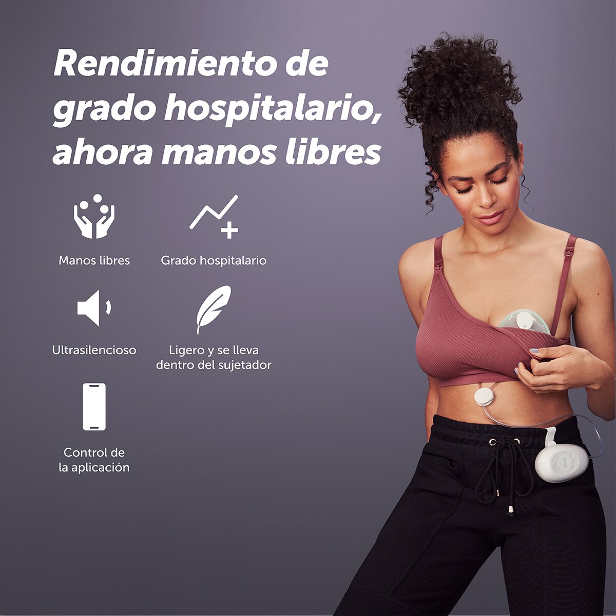 Bomba Tira-Leite Portátil Dupla Stride Branco-2