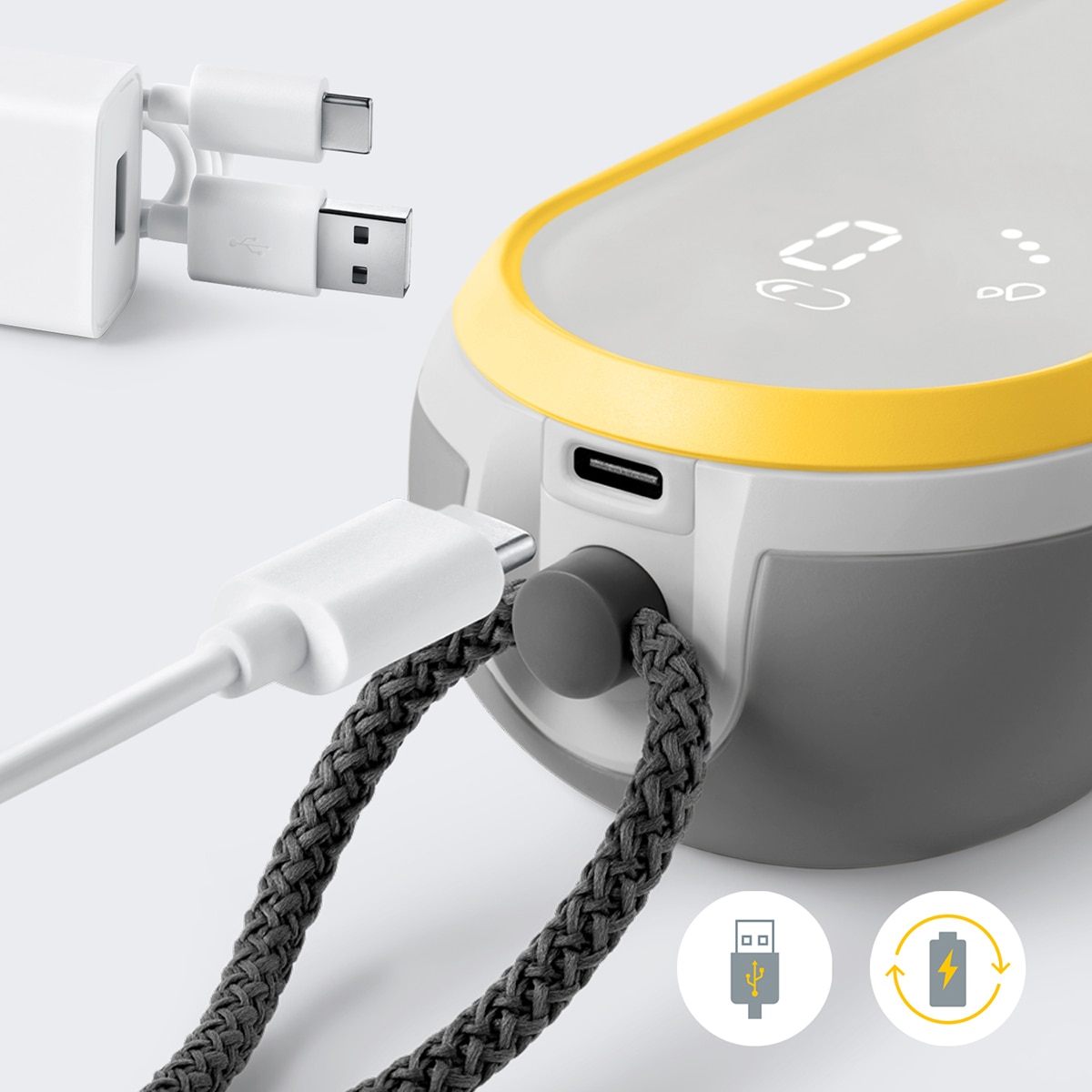 Sacaleches doble eléctrico Medela Freestyle Hands Free - Amarillo Amarillo-2