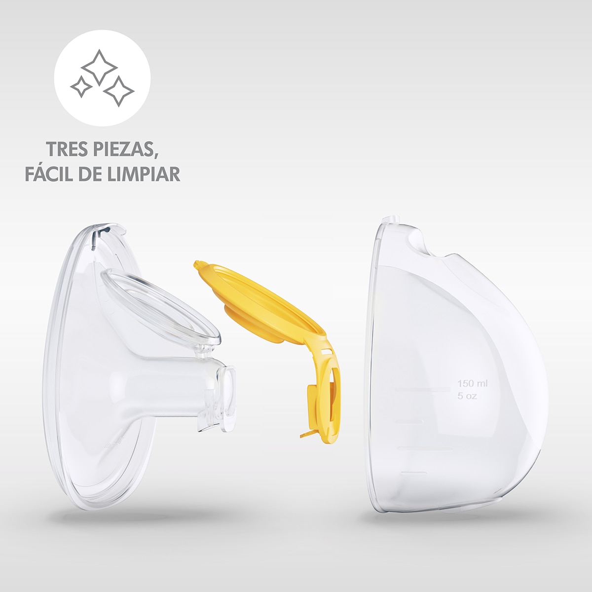 Sacaleches doble eléctrico Medela Freestyle Hands Free - Amarillo Amarillo-4