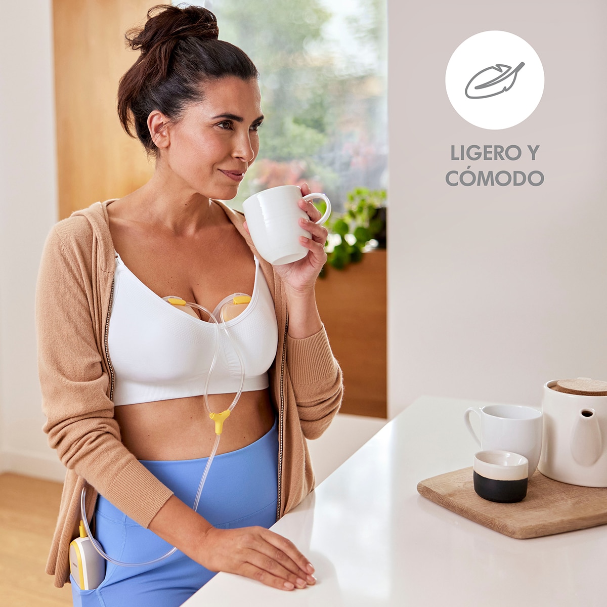 Sacaleches doble eléctrico Medela Freestyle Hands Free - Amarillo Amarillo-8
