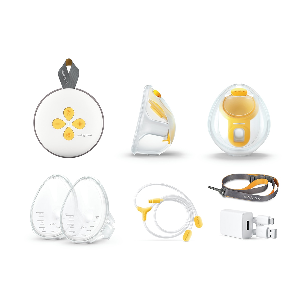 Sacaleches Eléctrico Doble Medela Swing Maxi Hands Free - Blanco Blanco-5