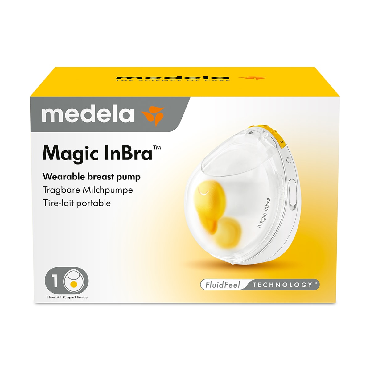 Bomba Tira-Leite Elétrica sem Cabos Magic In Bra Simples Branco-1