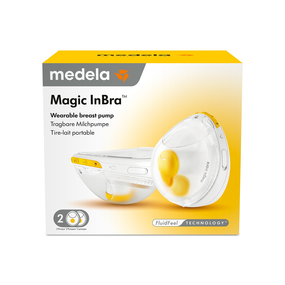 Imagem 0 de Bomba Tira-Leite Elétrica sem Cabos Magic In Bra Dupla