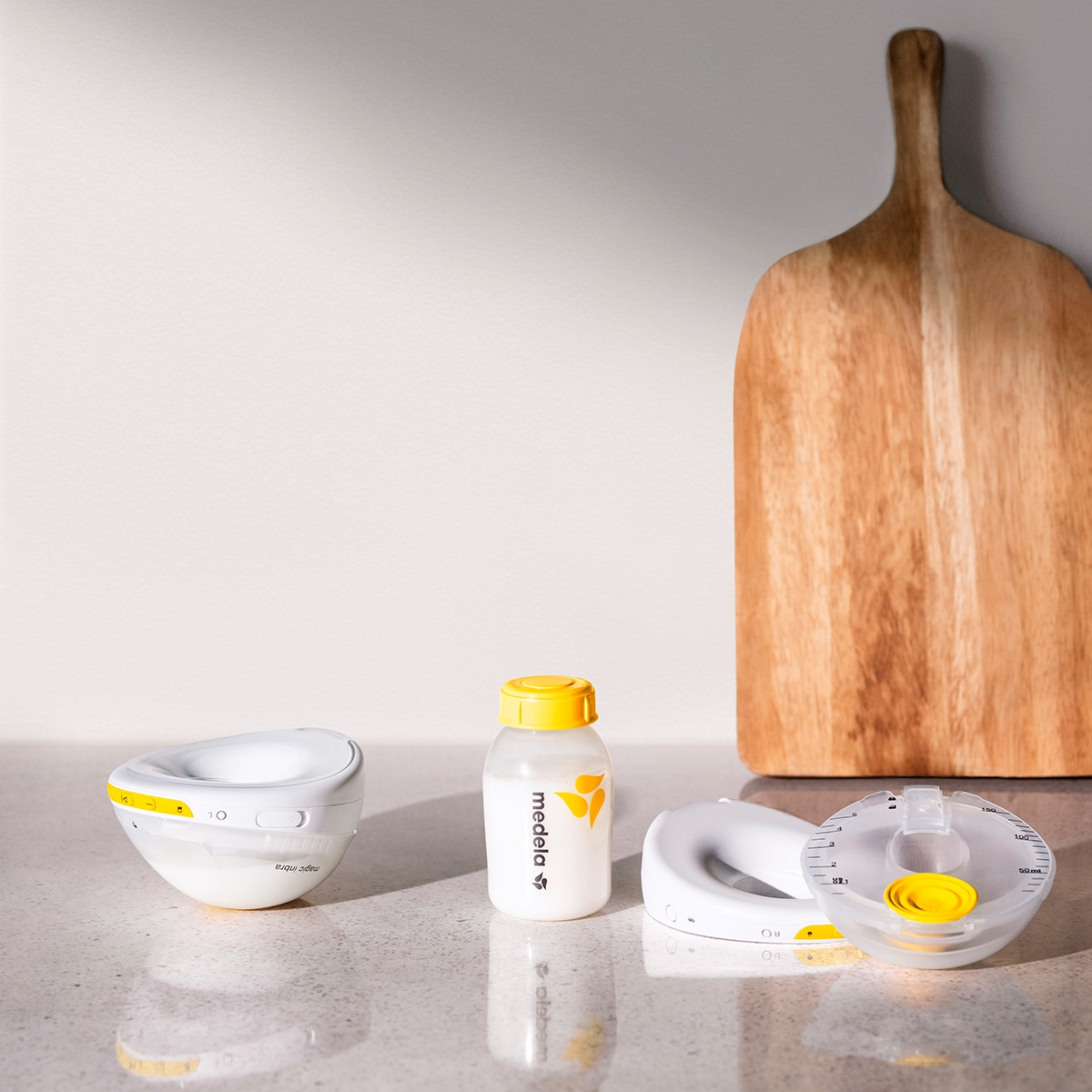 Bomba Tira-Leite Elétrica sem Cabos Magic In Bra Dupla Branco-7