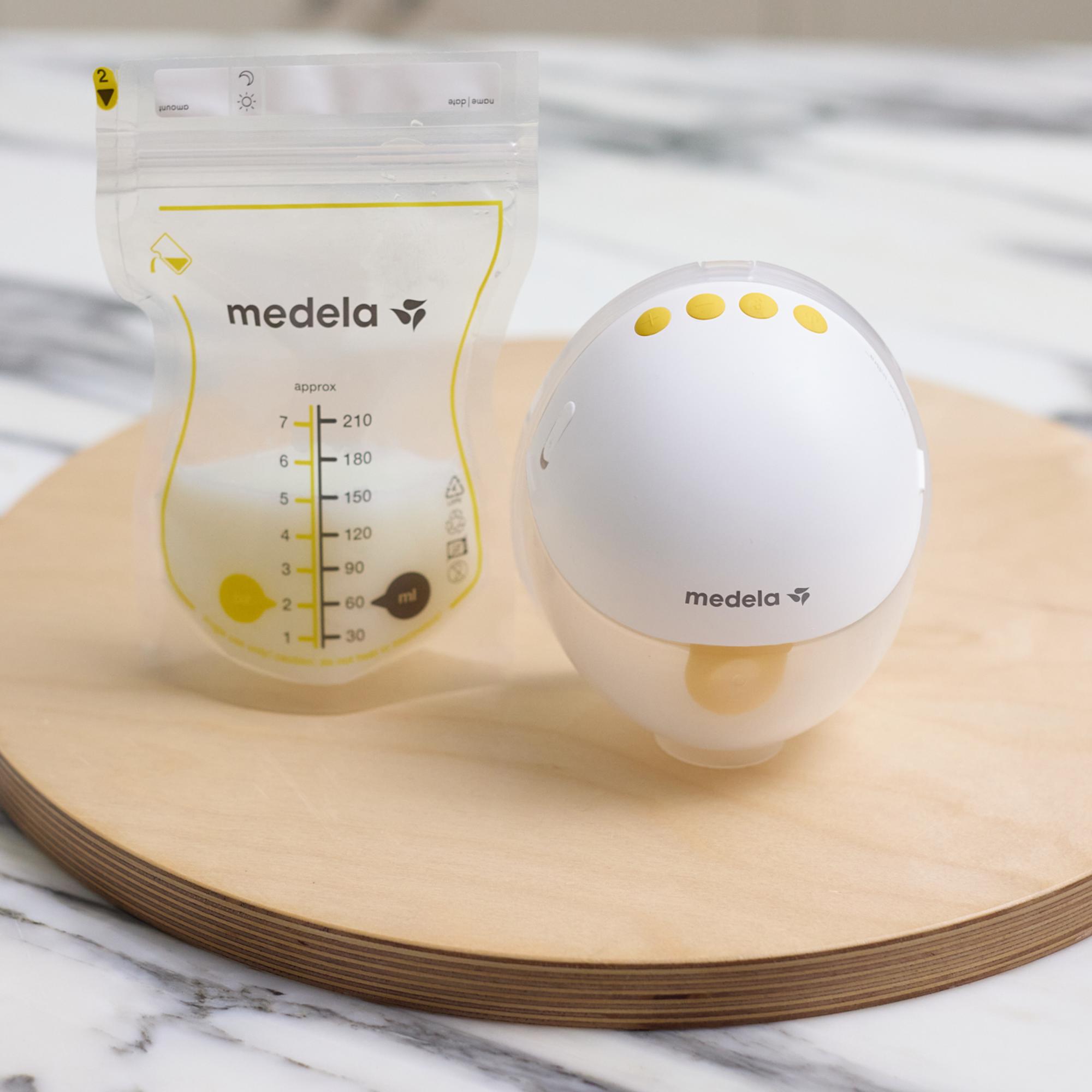 Bomba Tira-leite Eléctrica sem cabos Medela Motion In Bra Simples Branco-5