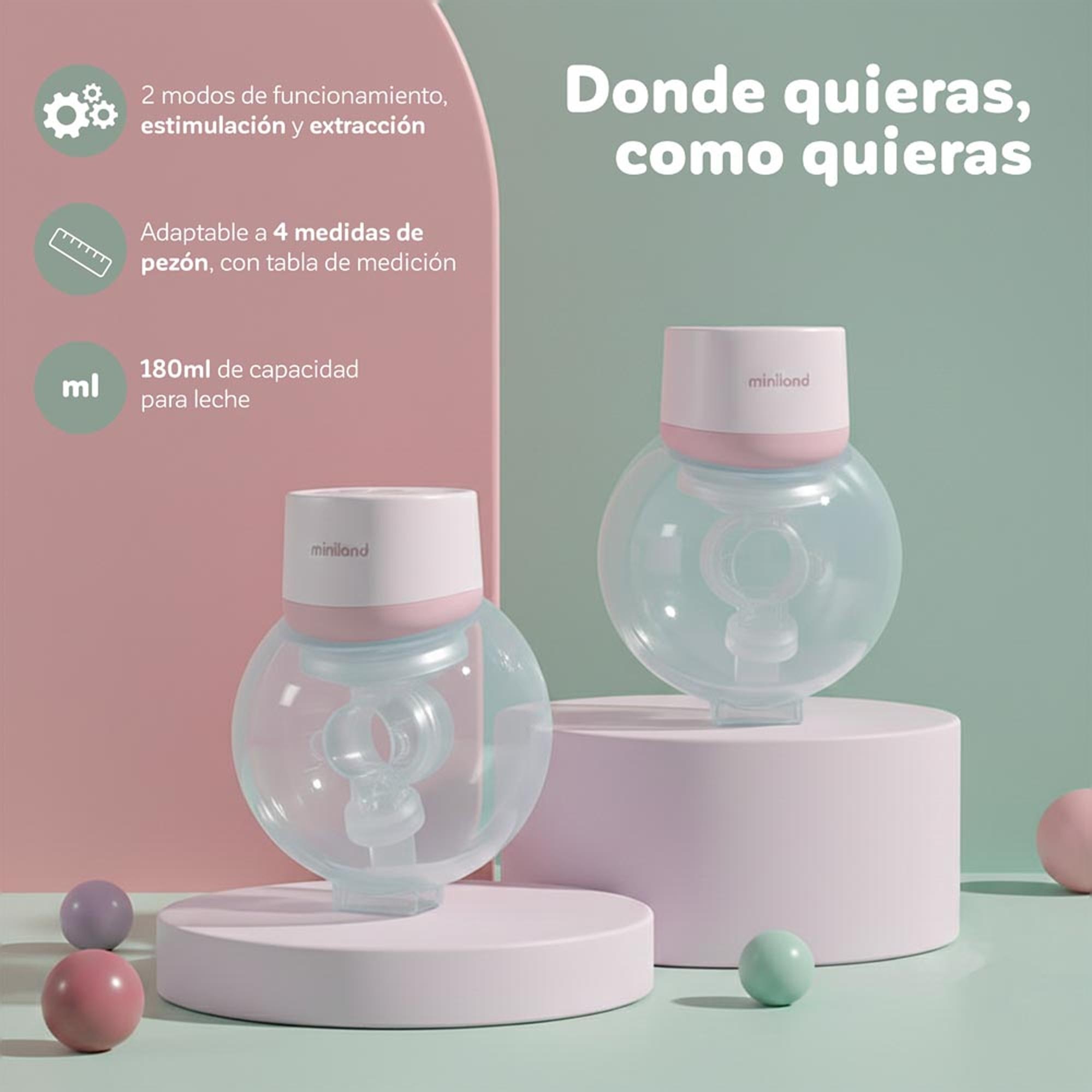 Bomba Tira-Leite Elétrica Miniland Easy Flow Mãos-Livres Branco-5