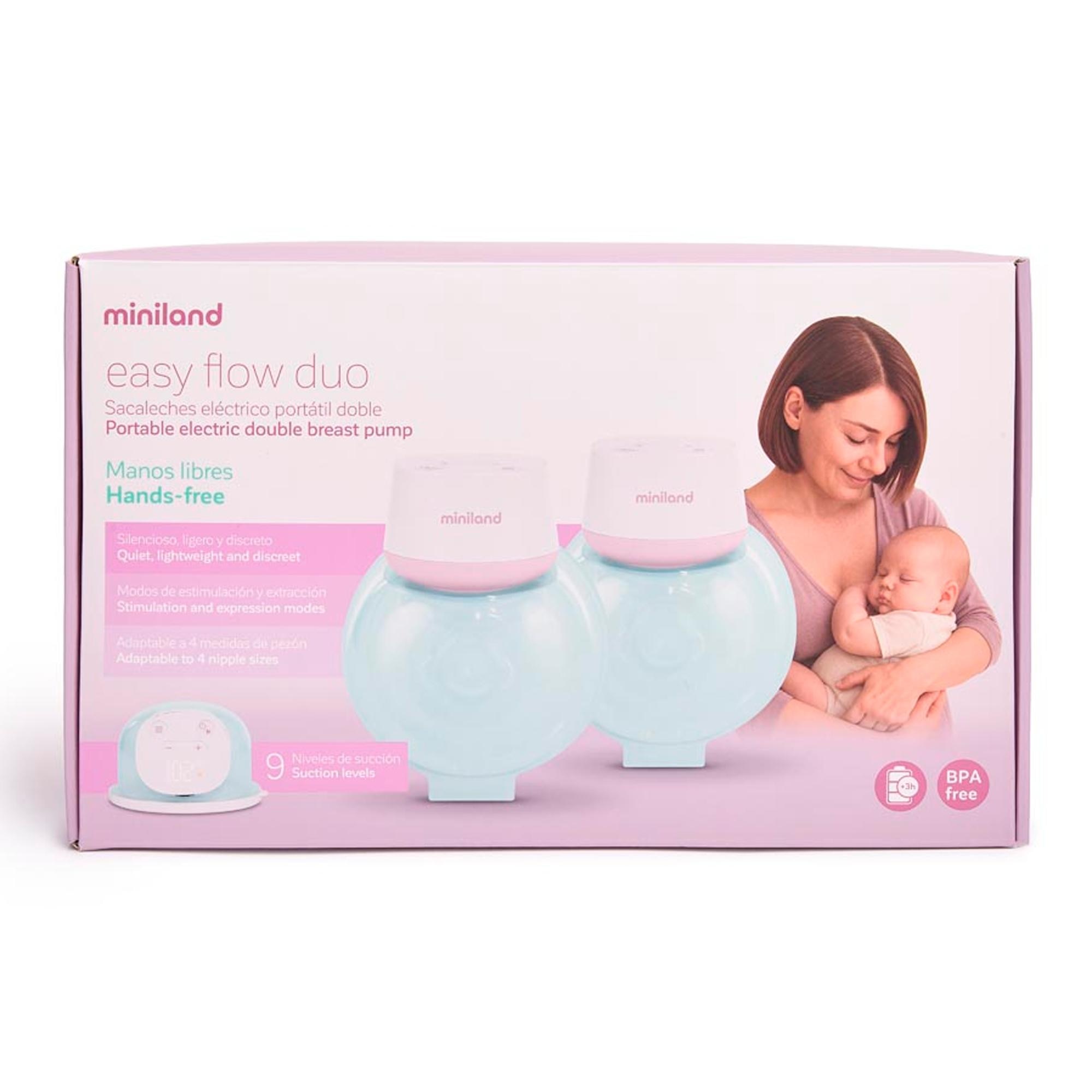 Imagem 0 de Bomba Tira-Leite Elétrica Miniland Easy Flow Dupla Mãos-Livres