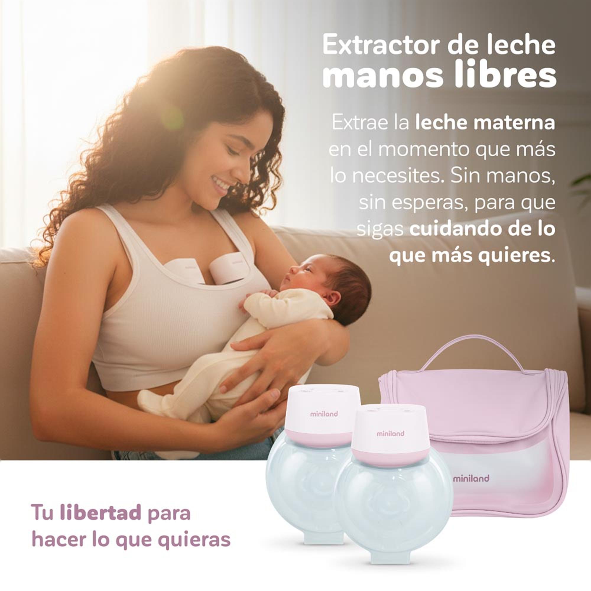 Bomba Tira-Leite Elétrica Miniland Easy Flow Dupla Mãos-Livres Branco-6