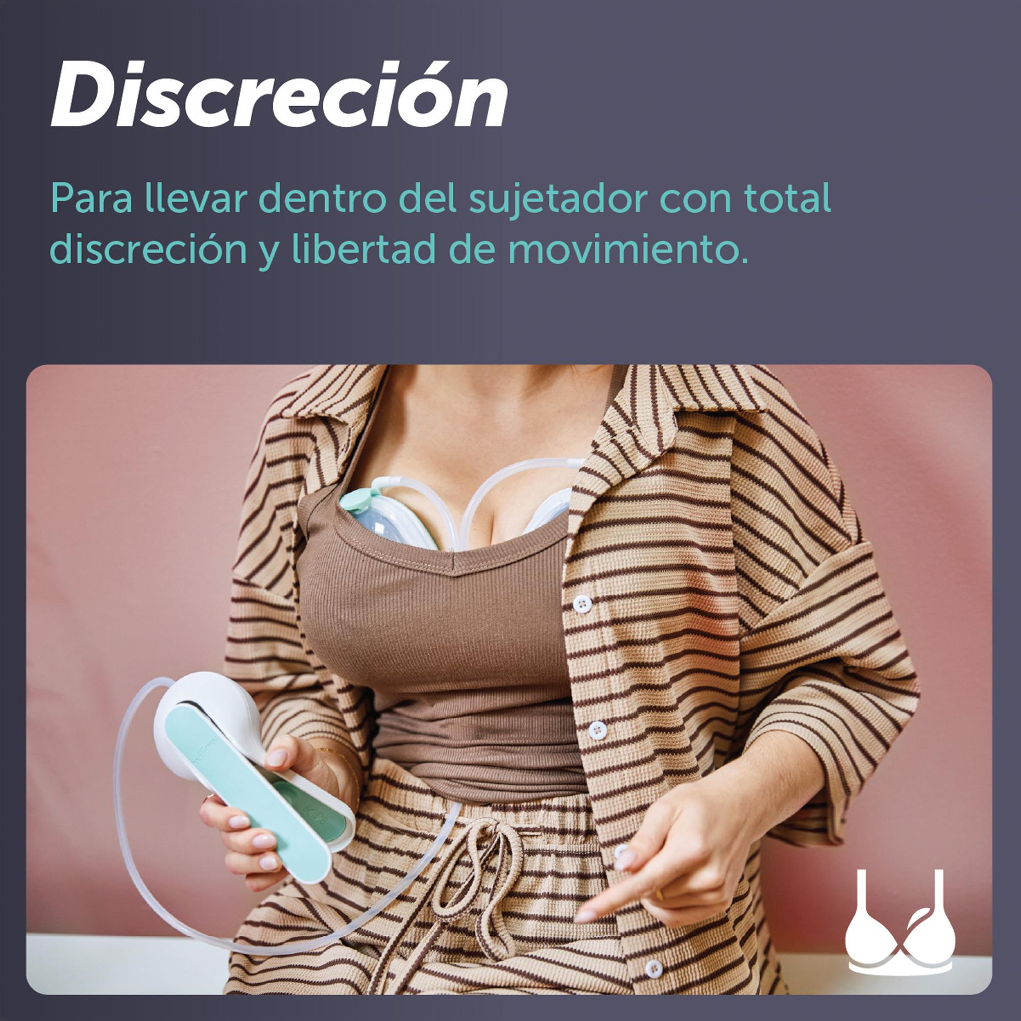 Sacaleches manual Elvie Wave doble manos libres - Blanco Blanco-5