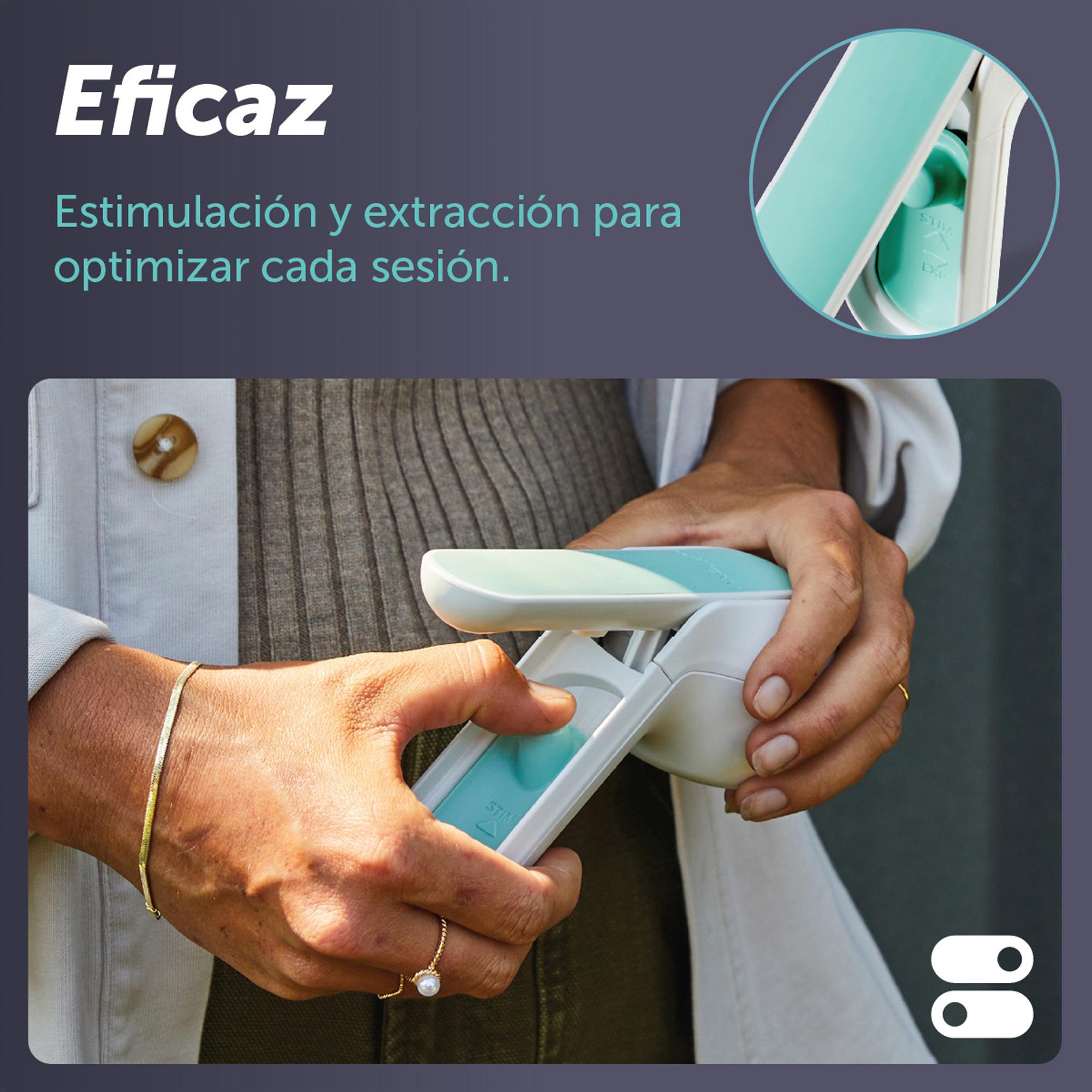 Sacaleches manual Elvie Wave doble manos libres - Blanco Blanco-8
