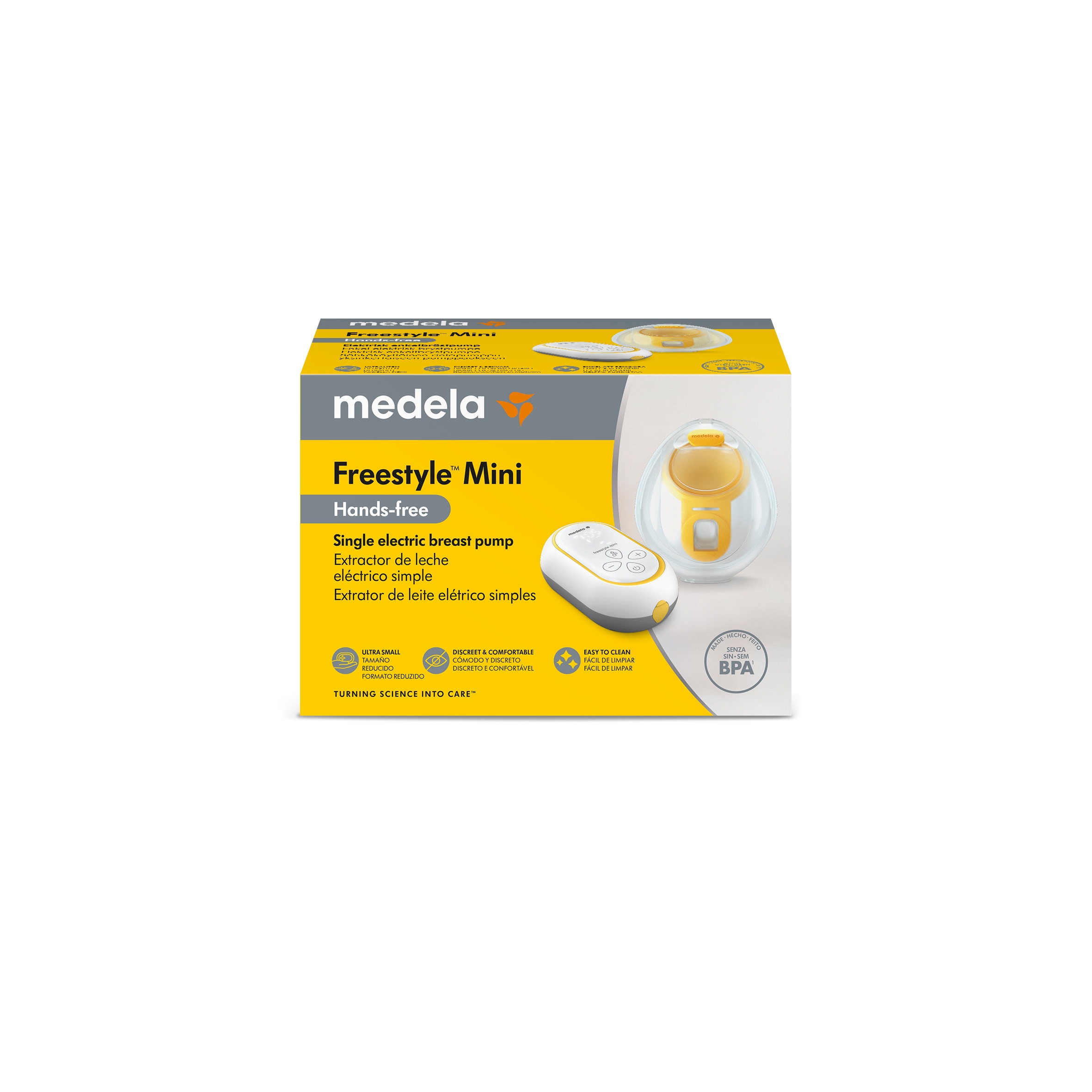 Bomba Tira-Leite Elétrica Medela Freestyle Mini Mãos Livres Branco-13