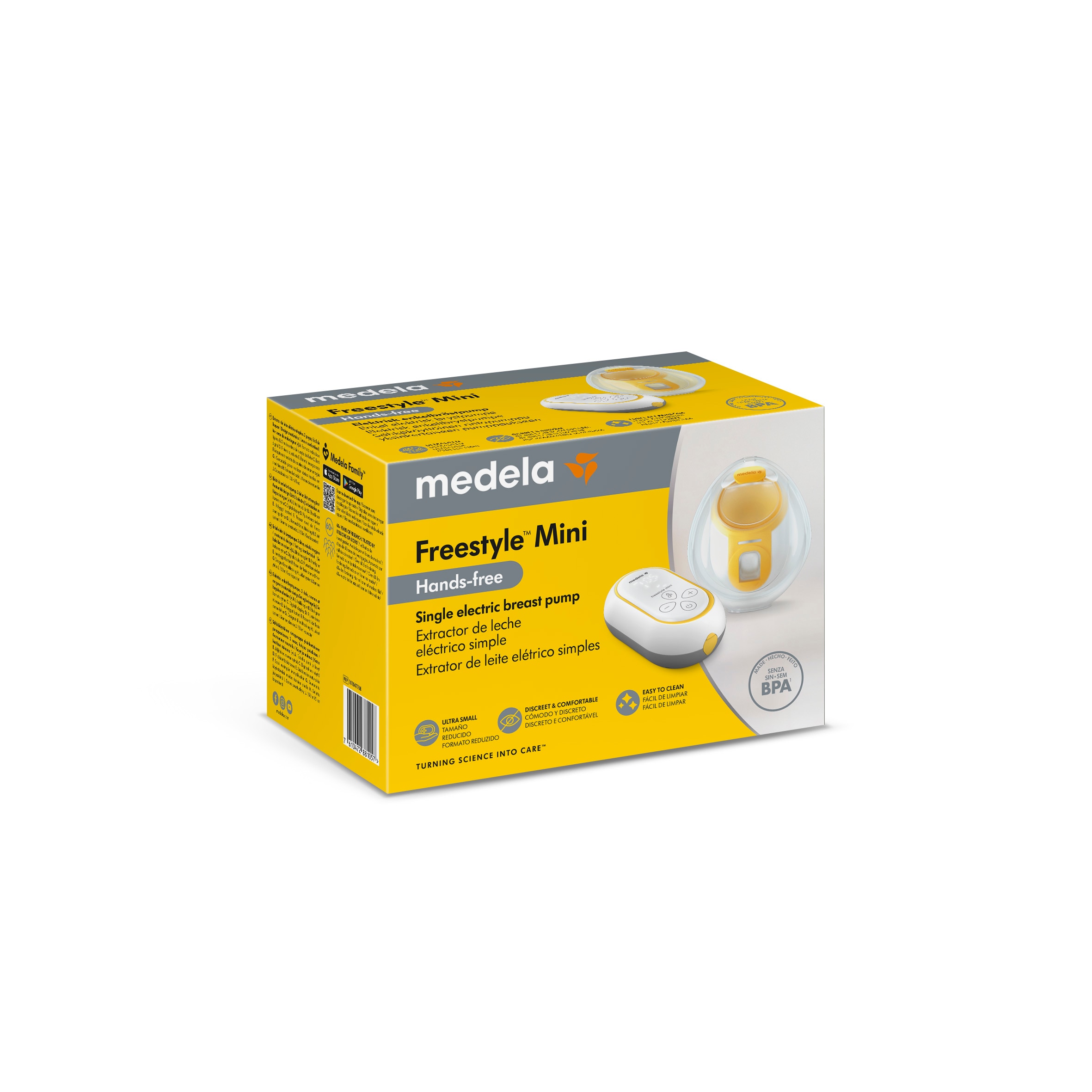 Bomba Tira-Leite Elétrica Medela Freestyle Mini Mãos Livres Branco-15