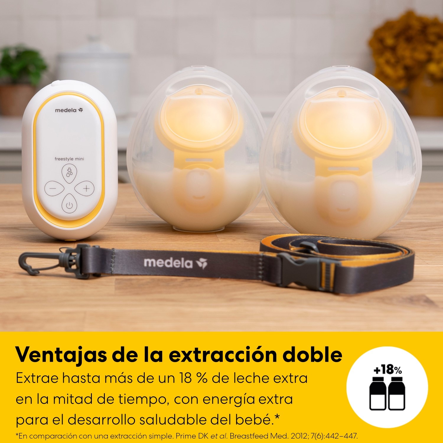 Bomba Tira-leite Elétrica Dupla Medela Freestyle Mini Hands-Free Branco-7