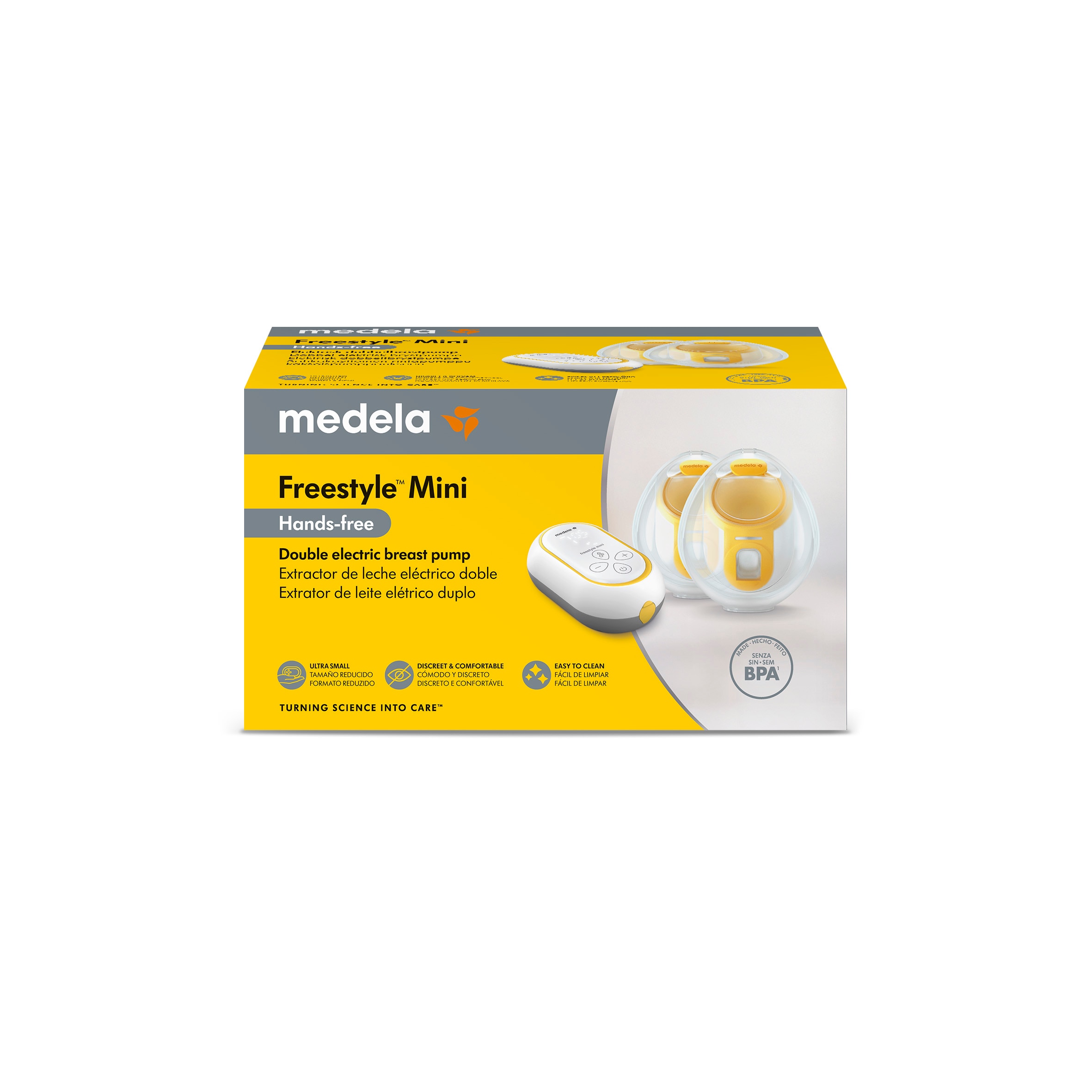 Bomba Tira-leite Elétrica Dupla Medela Freestyle Mini Hands-Free Branco-12
