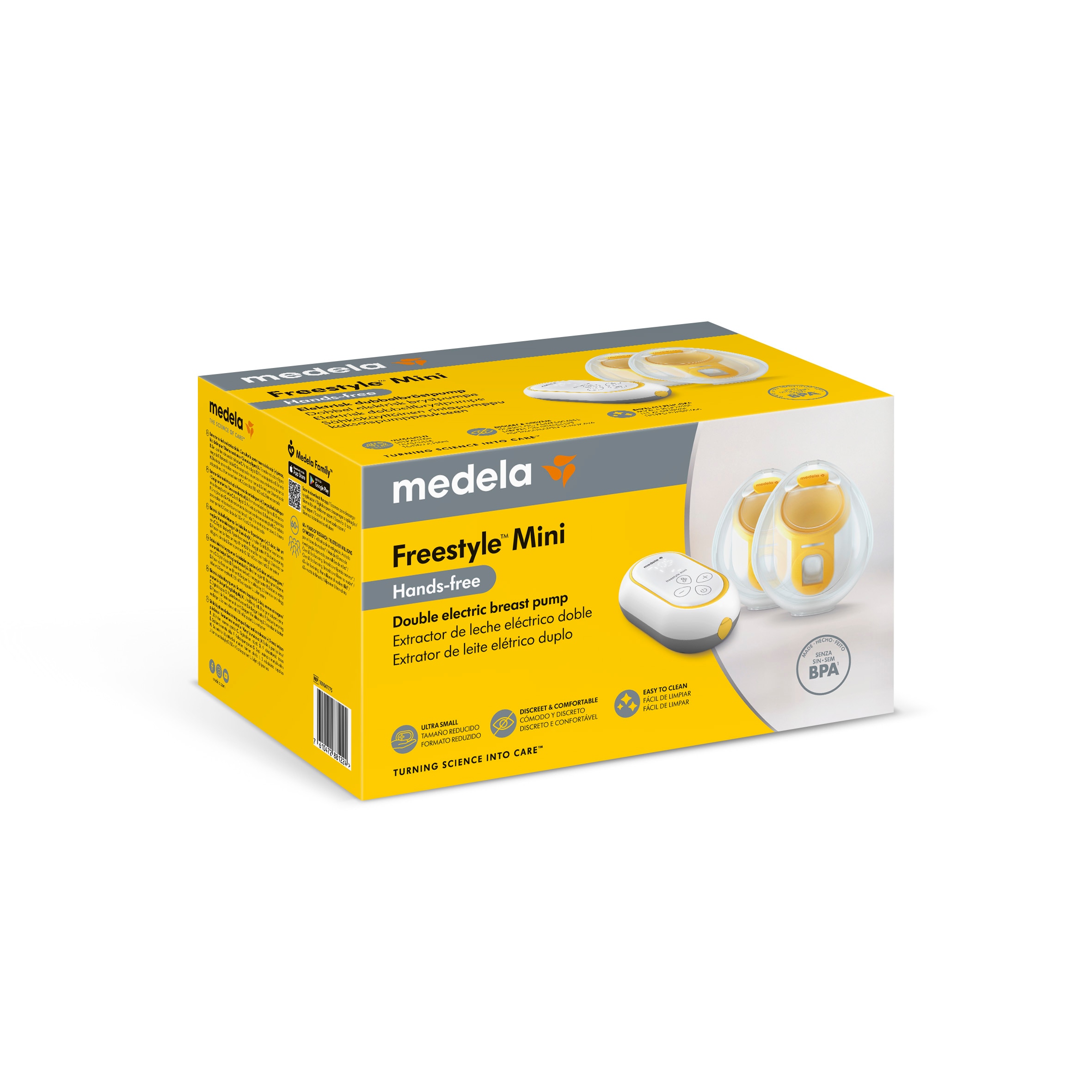 Bomba Tira-leite Elétrica Dupla Medela Freestyle Mini Hands-Free Branco-14