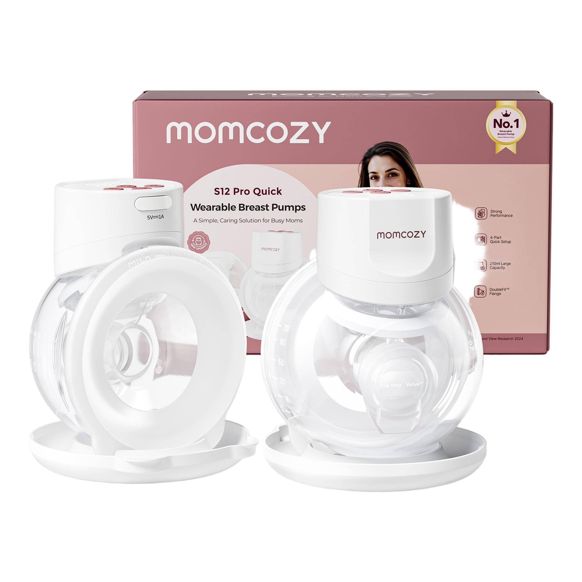 Imagen 3 de Sacaleches manos libre Momcozy S12 Pro doble - Blanco Blanco