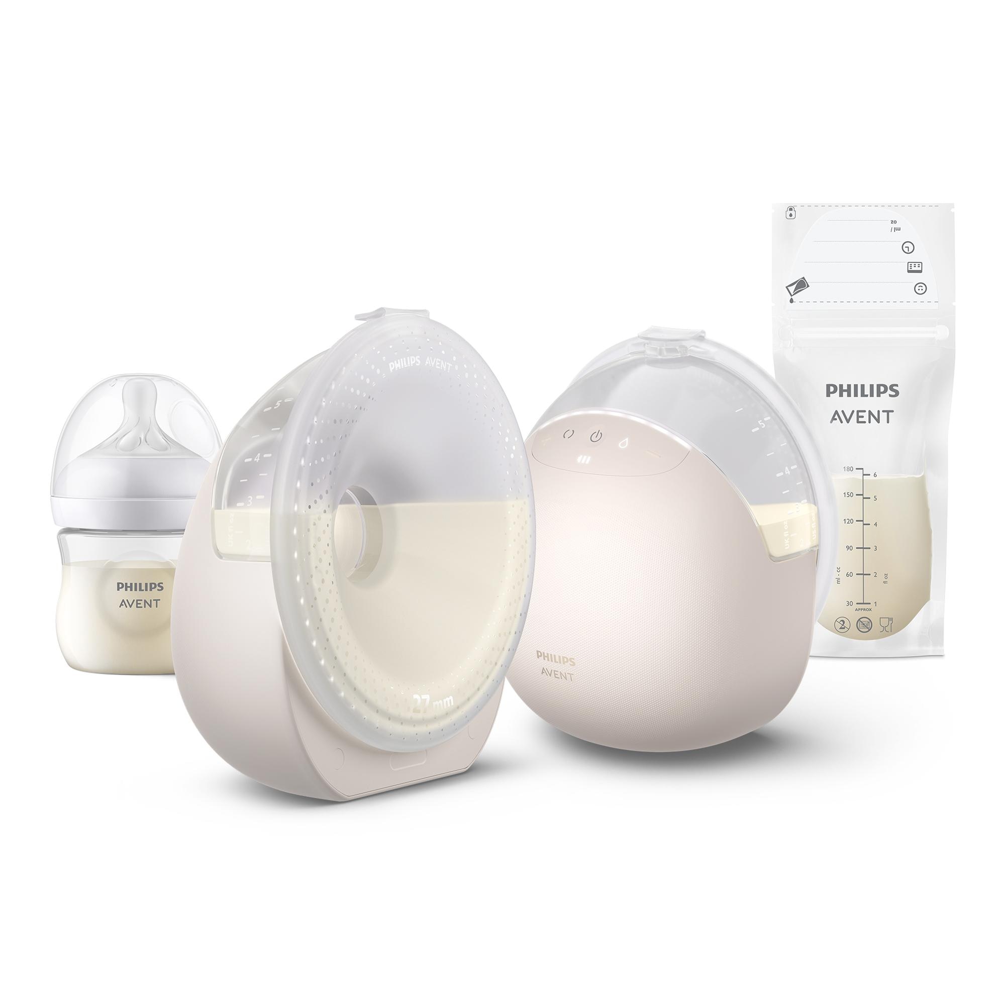 Imagen 0 de Sacaleches portátil Philips Avent manos libres doble con accesorios Nácar