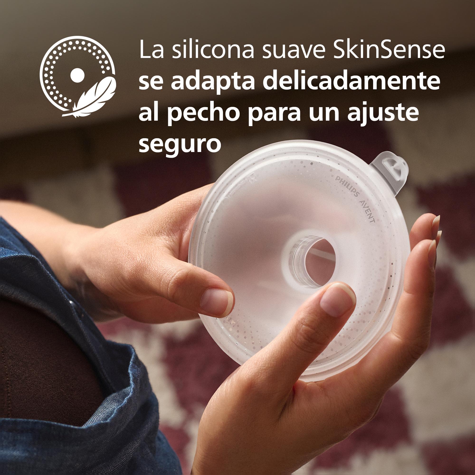 Sacaleches portátil Philips Avent manos libres doble con accesorios - Nácar Nácar-6