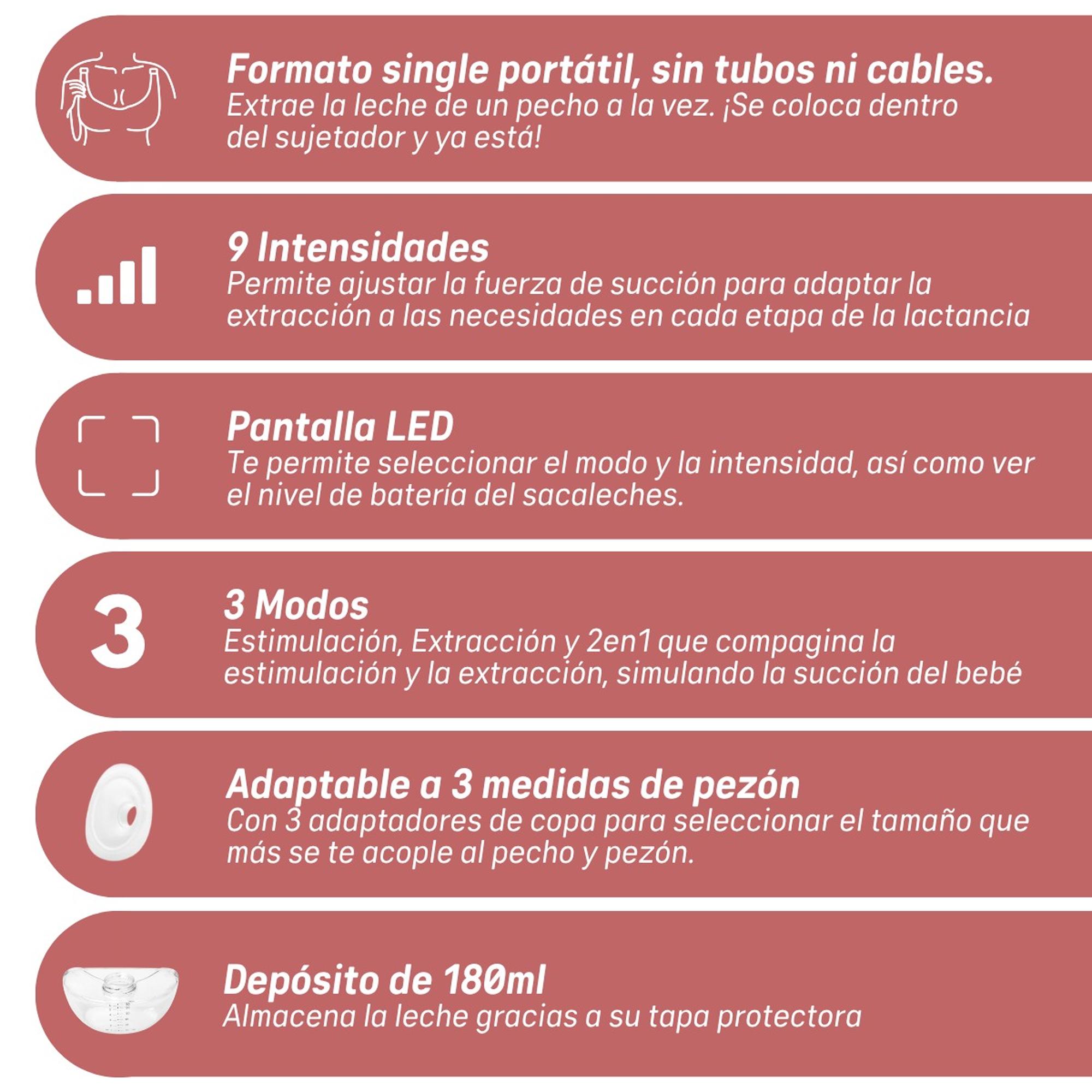 Bomba Tira-Leite Mãos Livres + Biberão Zero.Zero™ 120 ml Rosa-11