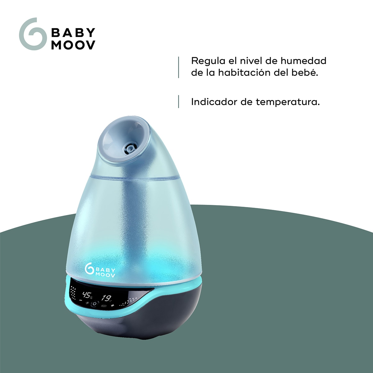Humidificador Silencioso com Vapor Frio / Candeeiro de Noite Hygro(+) Transparente-3