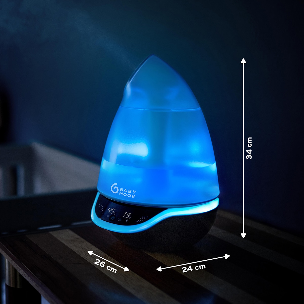 Humidificador Silencioso com Vapor Frio / Candeeiro de Noite Hygro(+) Transparente-6