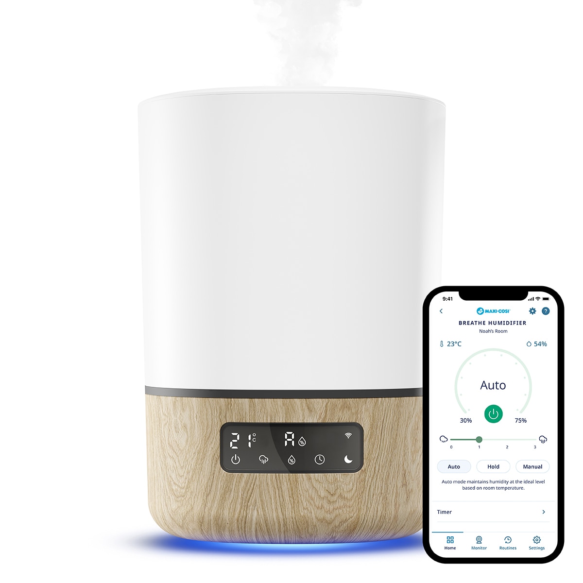 Humidificador com Wi-Fi Breathe Branco-4