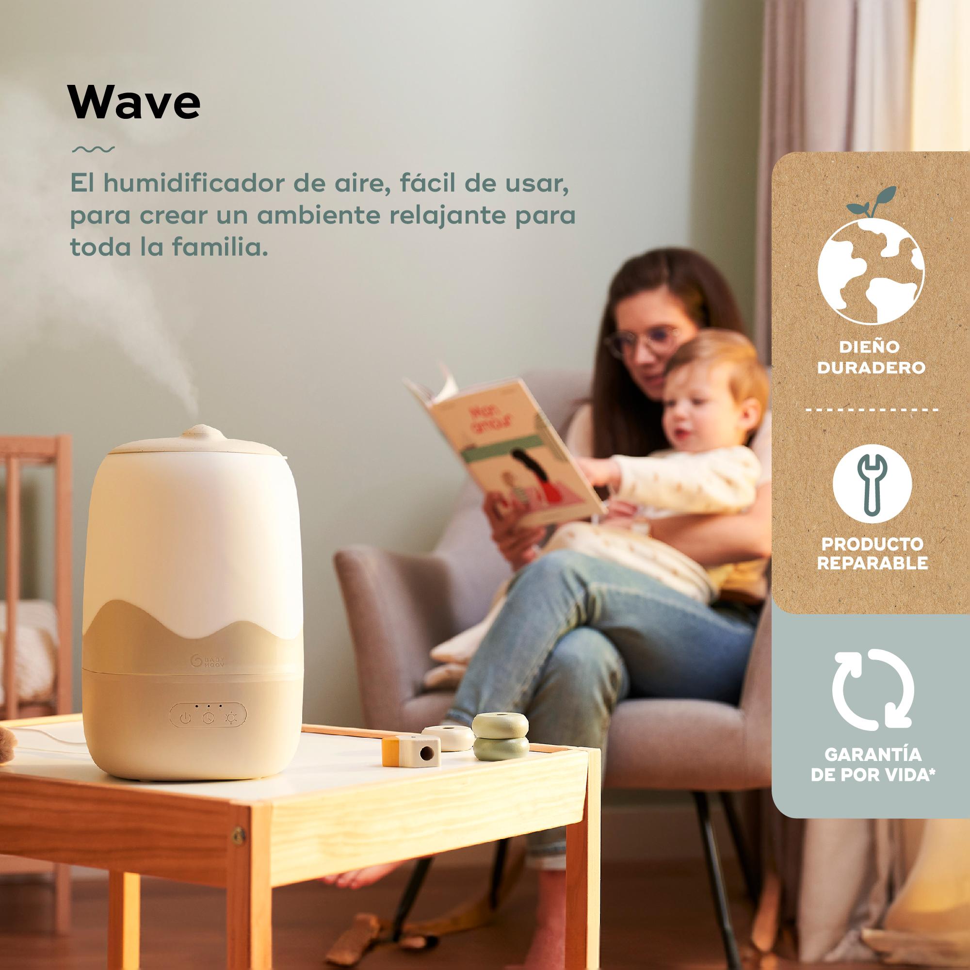 Humidificador de aire Babymoov con vapor frío Wave - Crudo Crudo-5
