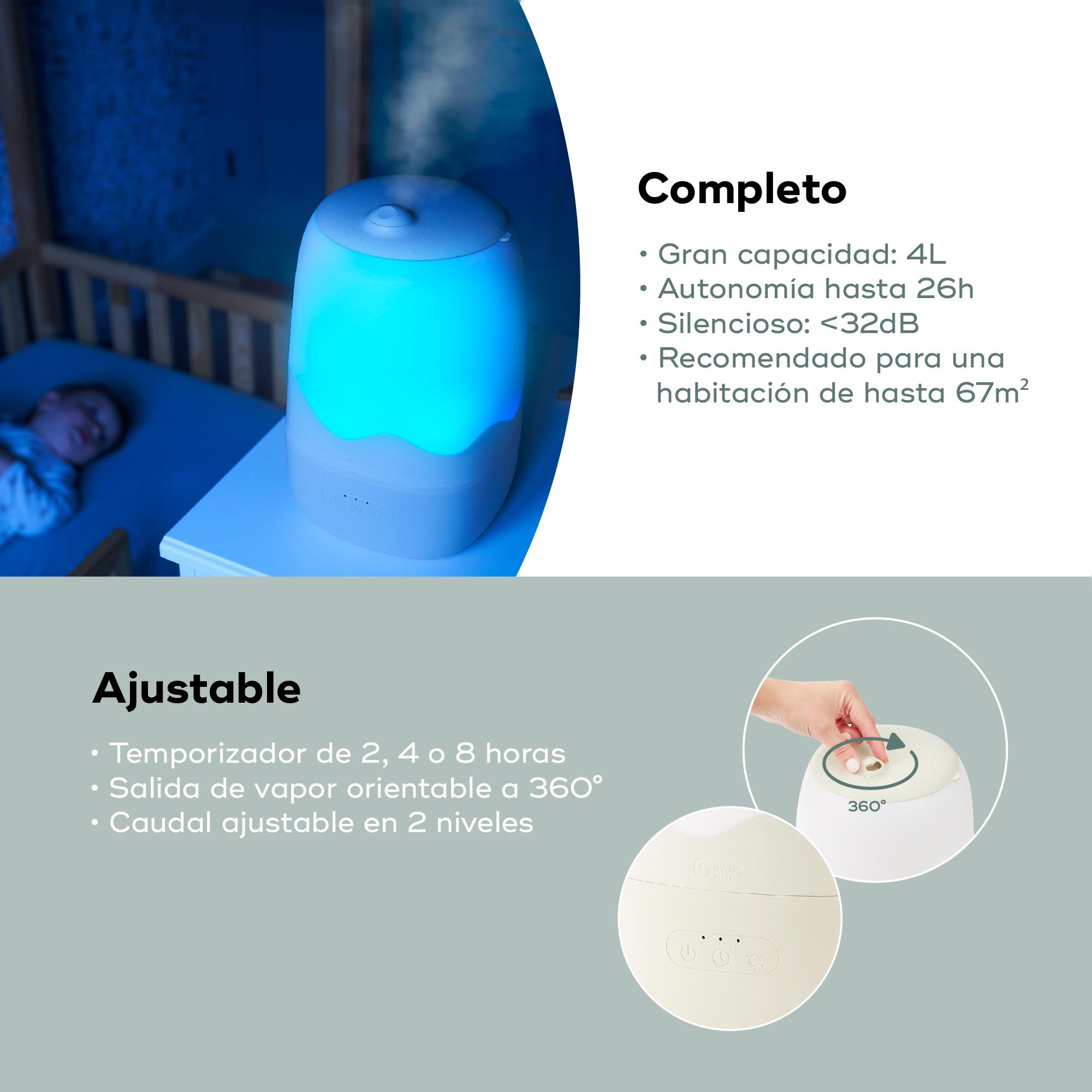 Humidificador de aire Babymoov con vapor frío Wave - Crudo Crudo-7