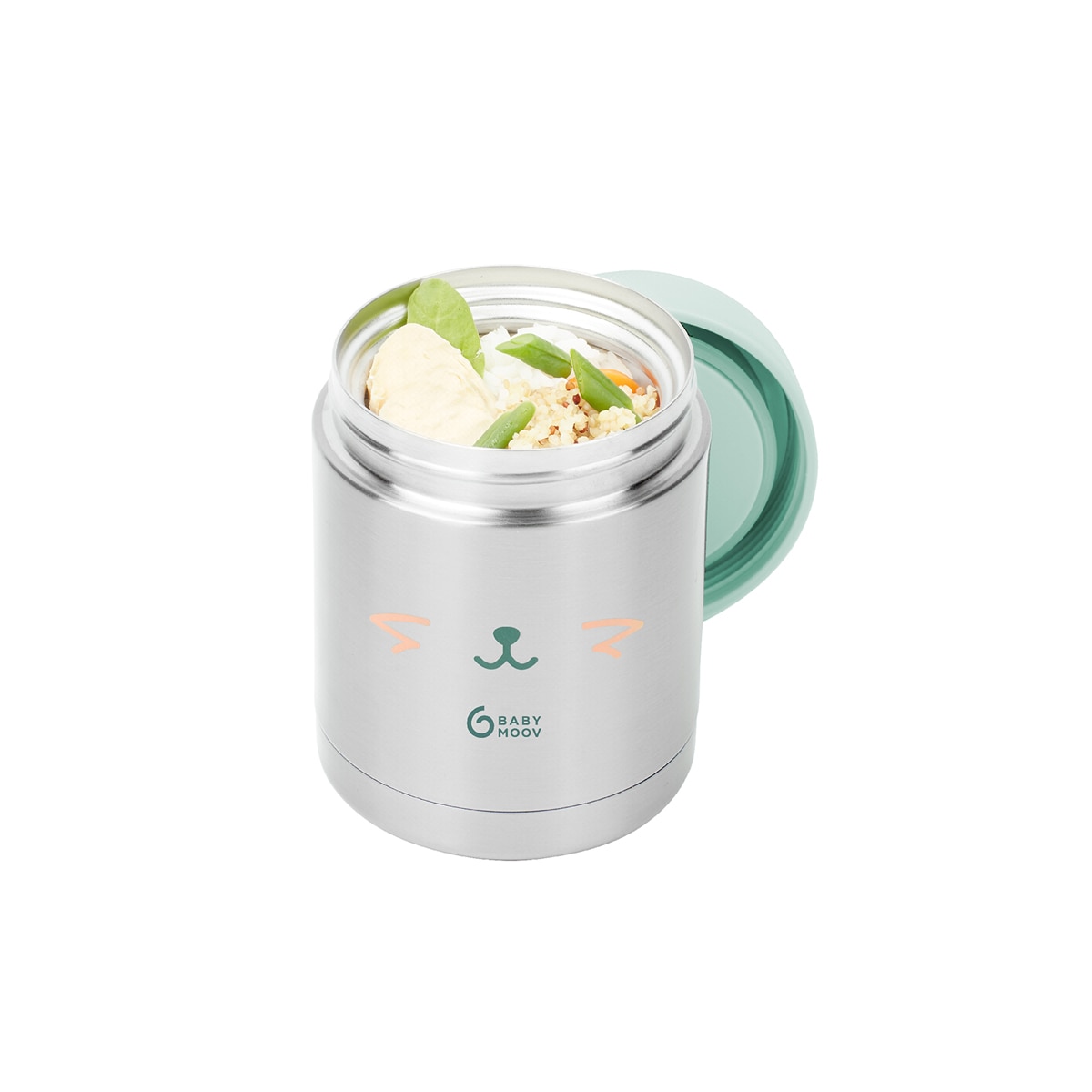 Recipiente de Aço Inoxidável Eat's Isy - 350 ml Verde-1