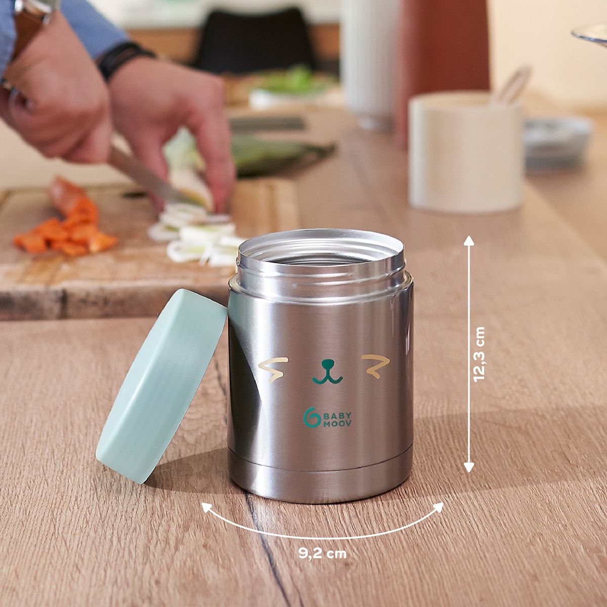 Recipiente de Aço Inoxidável Eat's Isy - 350 ml Verde-5