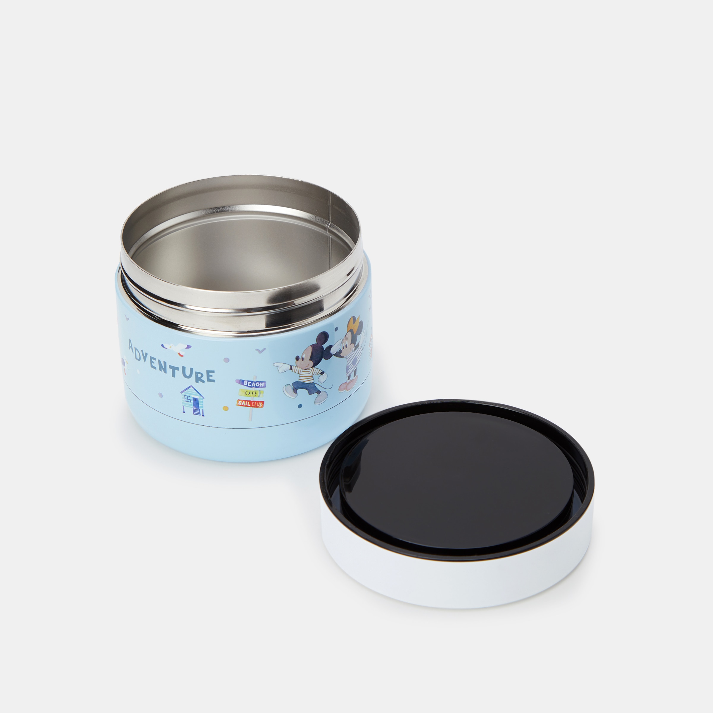 Garrafa Térmica Sólidos Disney Mickey e Minnie Azul-2