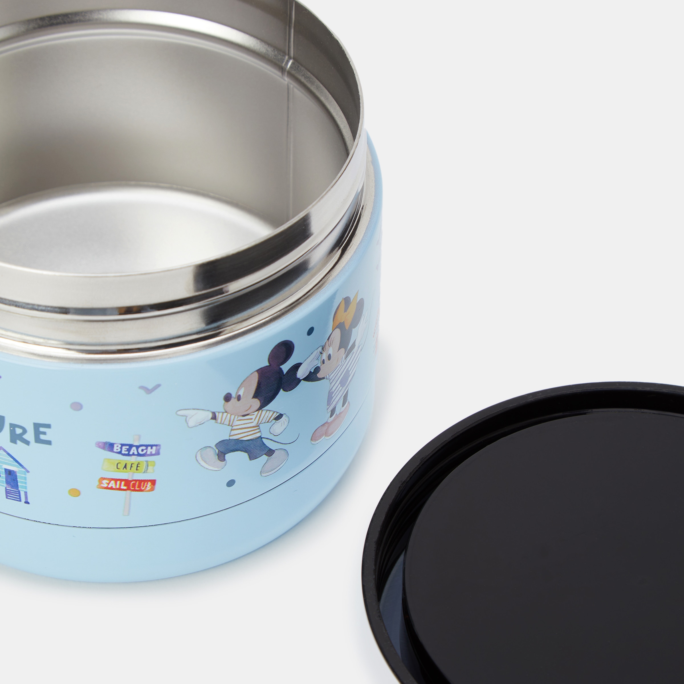 Garrafa Térmica Sólidos Disney Mickey e Minnie Azul-3