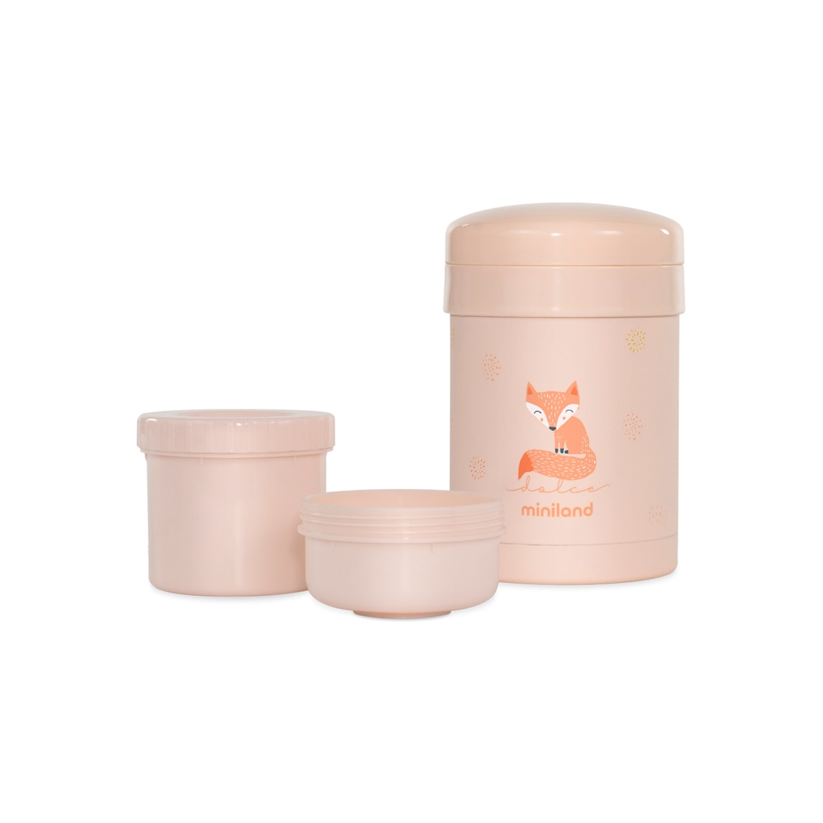 Termo sólidos Miniland Thermetic 700ml colección Dolce - Rosa claro Rosa claro-1