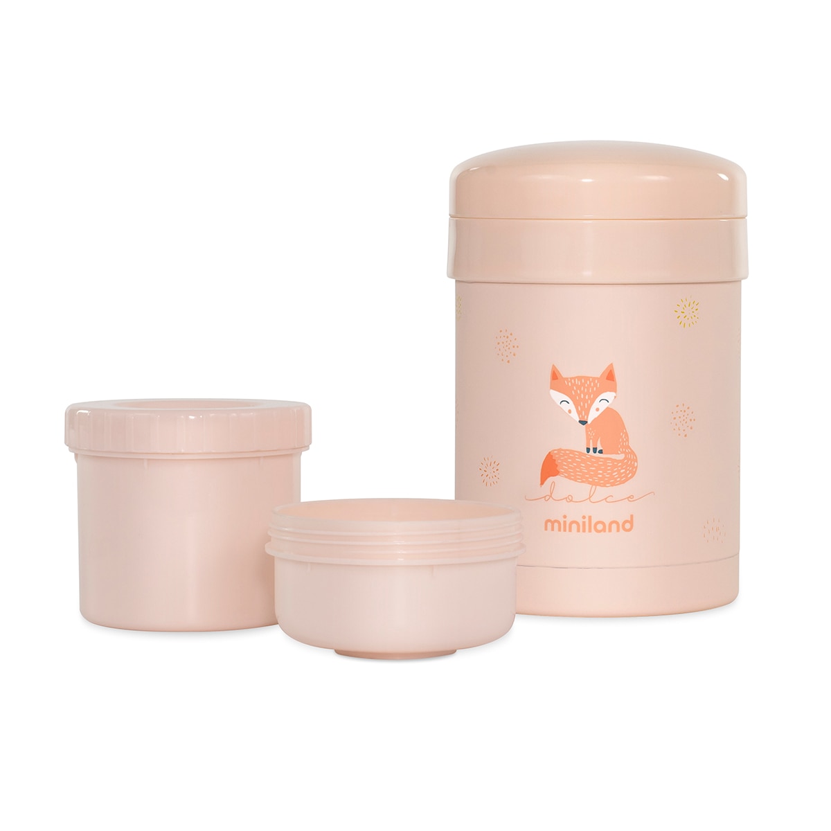 Termo sólidos Miniland Thermetic 700ml colección Dolce - Rosa claro Rosa claro-4