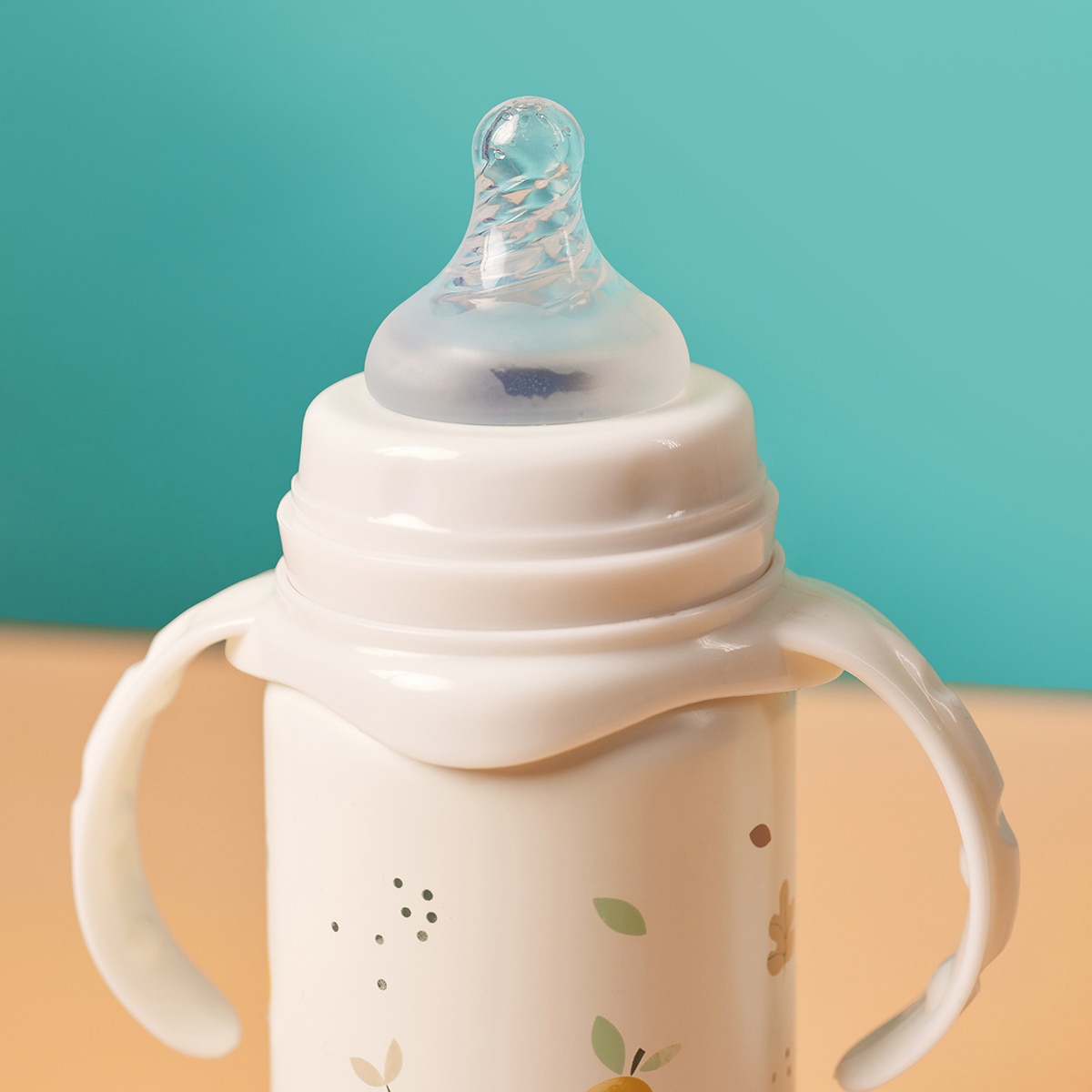 Garrafa Térmica com Tetina Thermobaby Coleção Valencia Creme-4