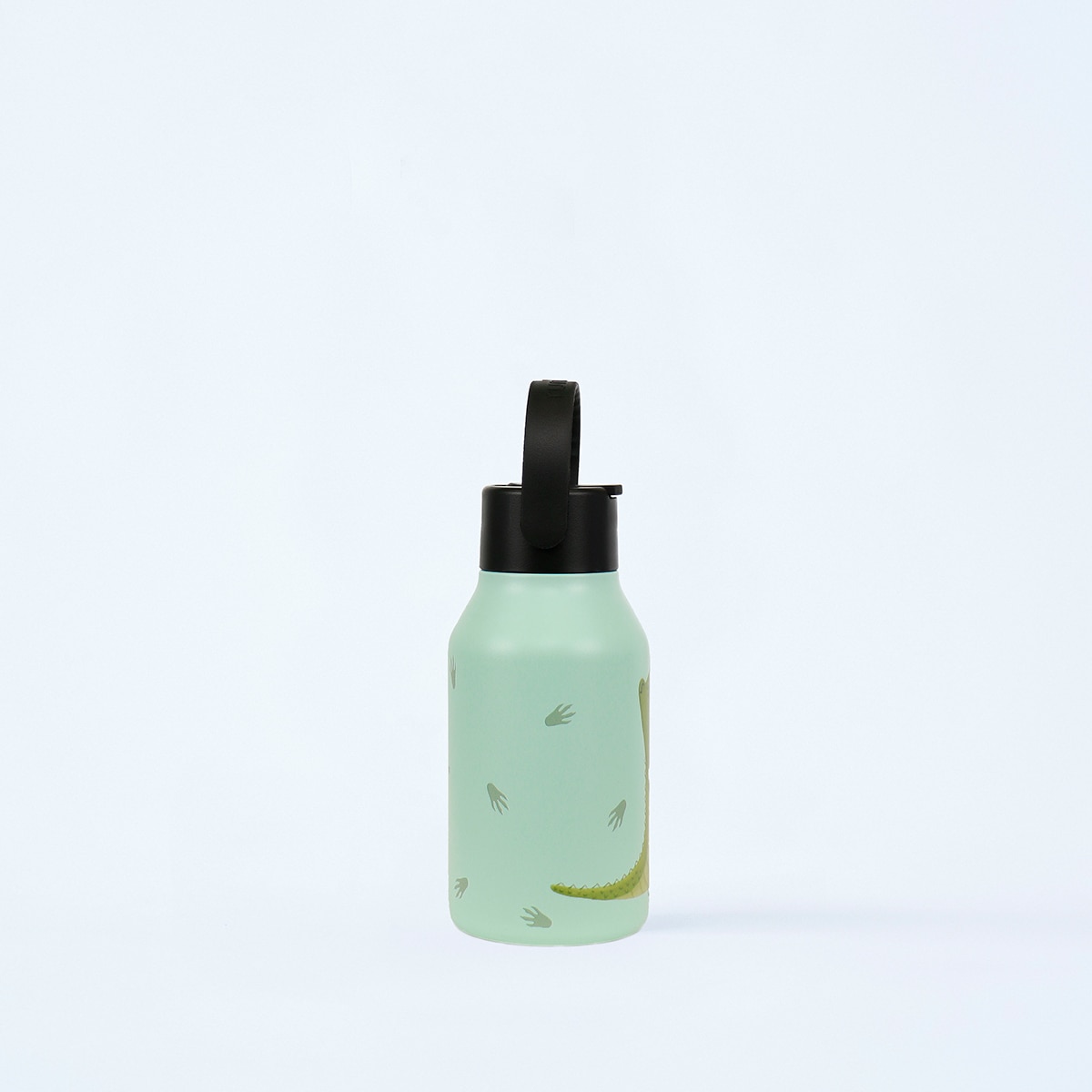 Botella térmica Runbott 350ml Cocodrilo colección Little Zoo - Verde anticuario Verde anticuario-3