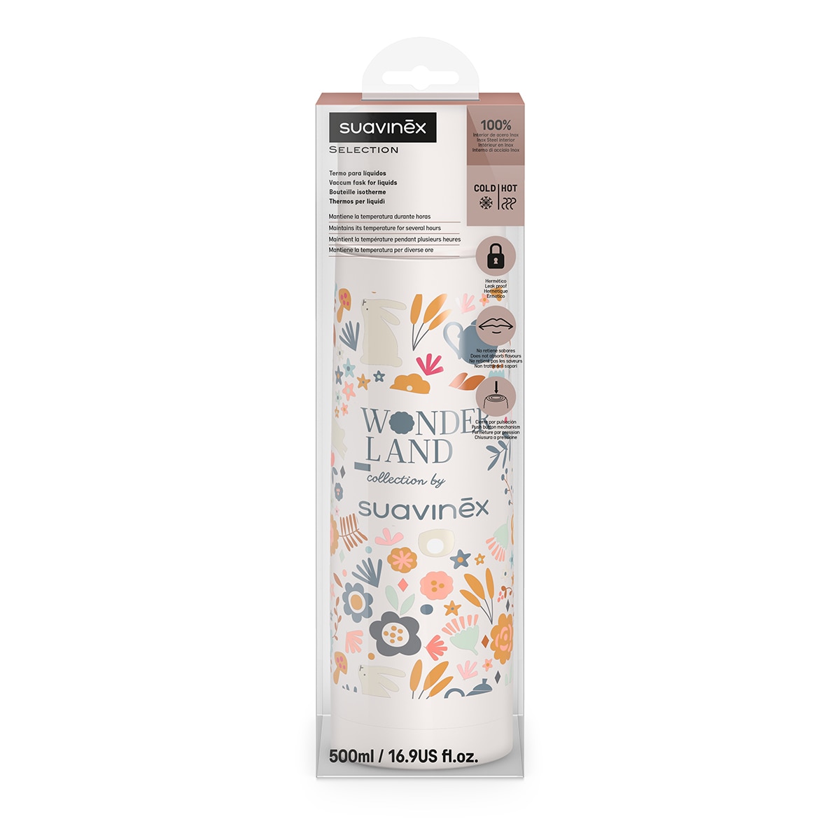 Termo para Líquidos Wonderland - 500 ml Bege Serra-2
