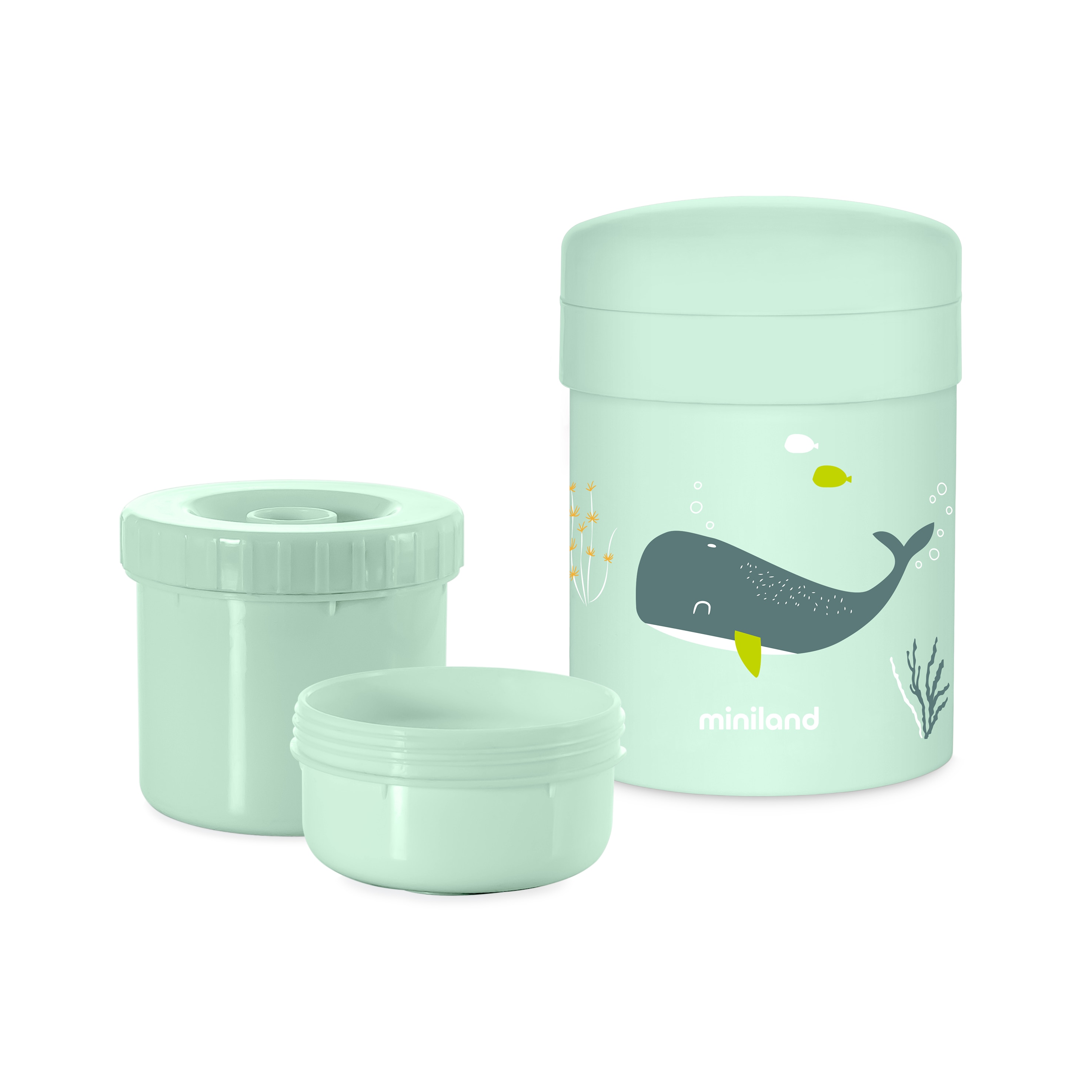 Termo sólidos Miniland Thermetic 700ml colección Ocean - Verde anticuario Verde anticuario-2