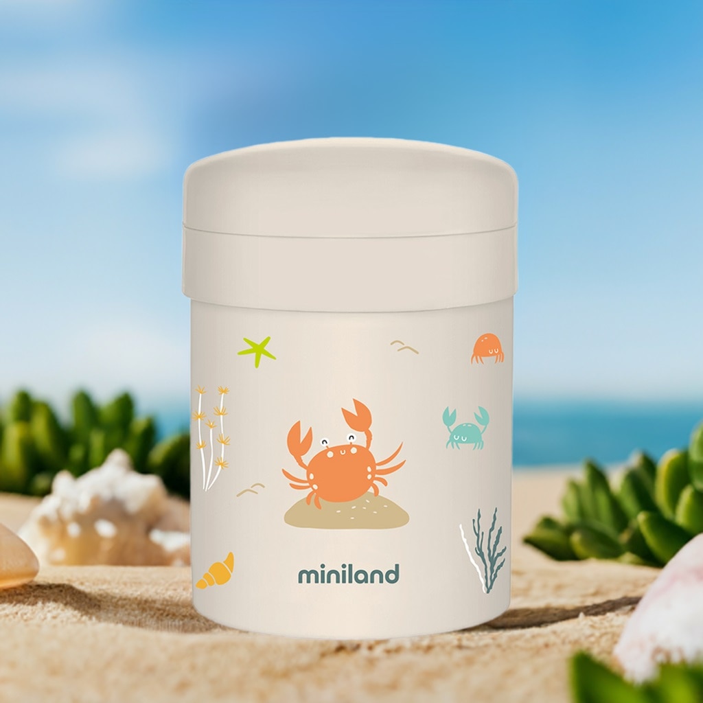 Termo sólidos Miniland Thermetic 700ml colección Ocean - Beige Beige-5
