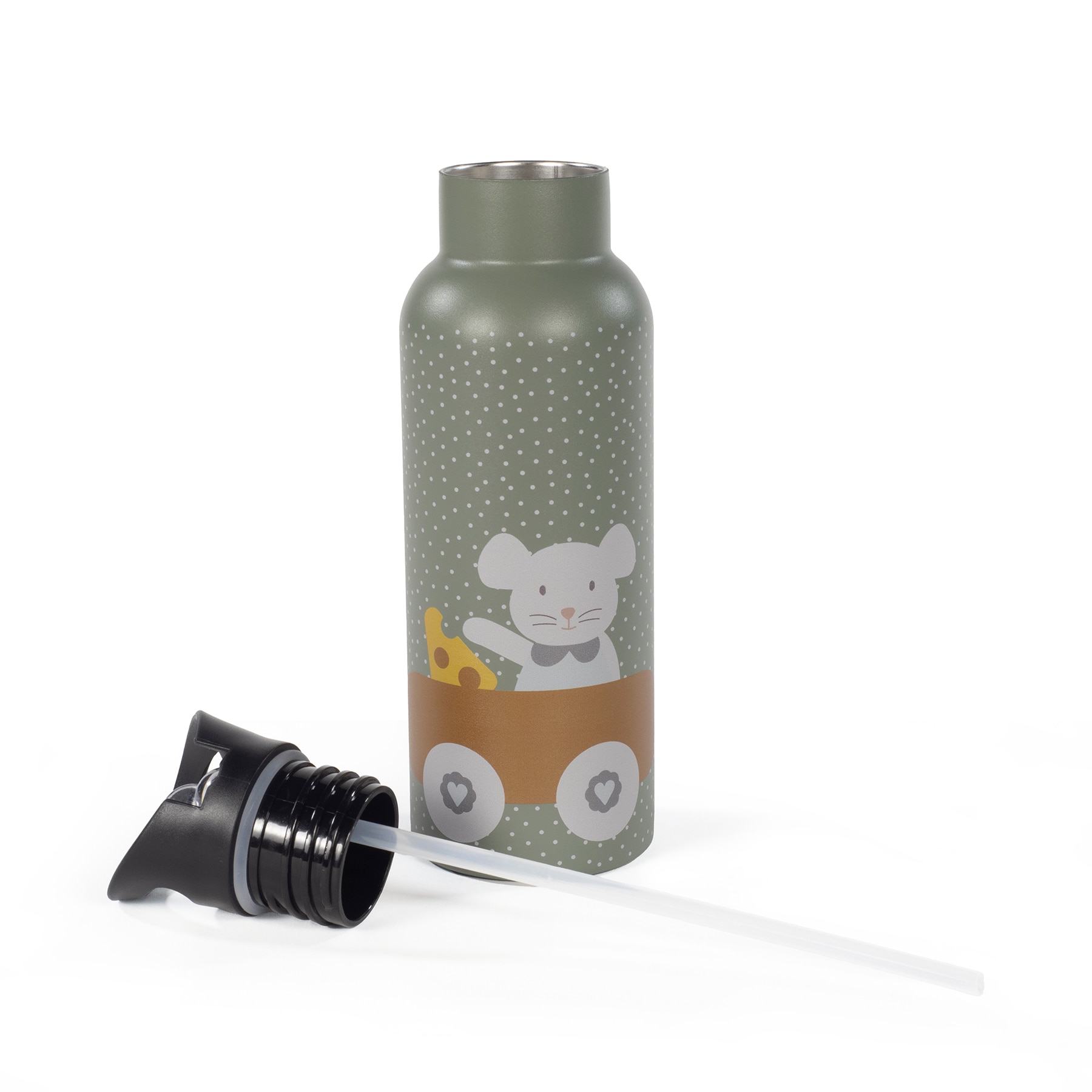 Garrafa Térmica Coleção Poppy - 500 ml Musgo-2