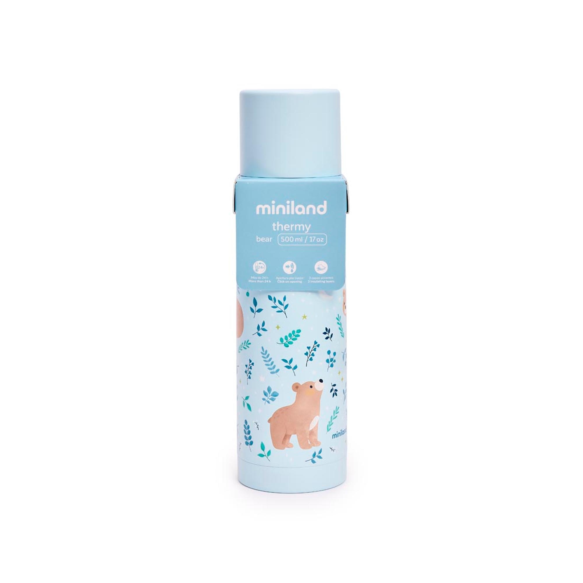 Termo líquidos Miniland Thermy 500ml colección Dreamland - Azul claro Azul claro-9