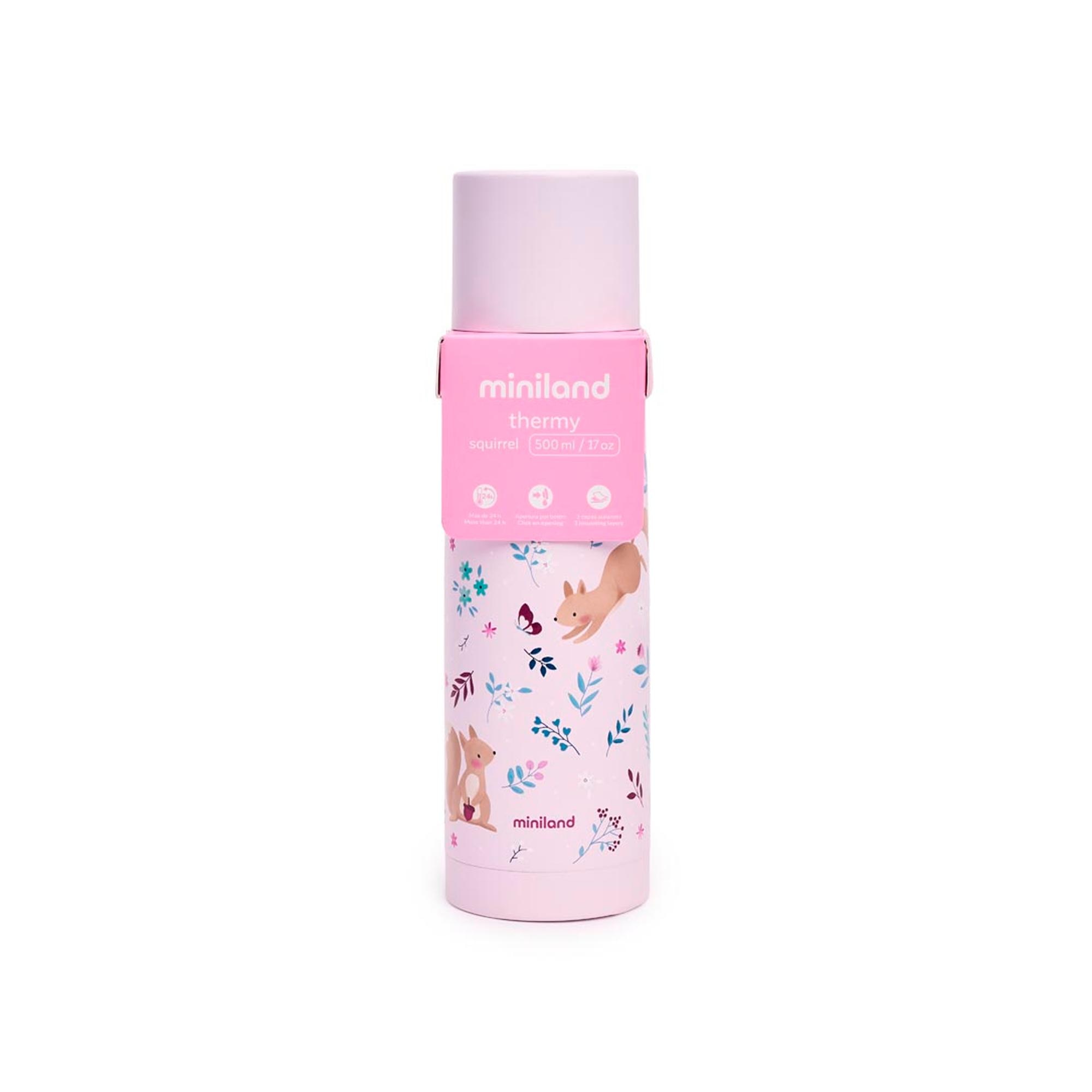 Termo líquidos Miniland Thermy 500ml colección Dreamland - Rosa claro Rosa claro-9