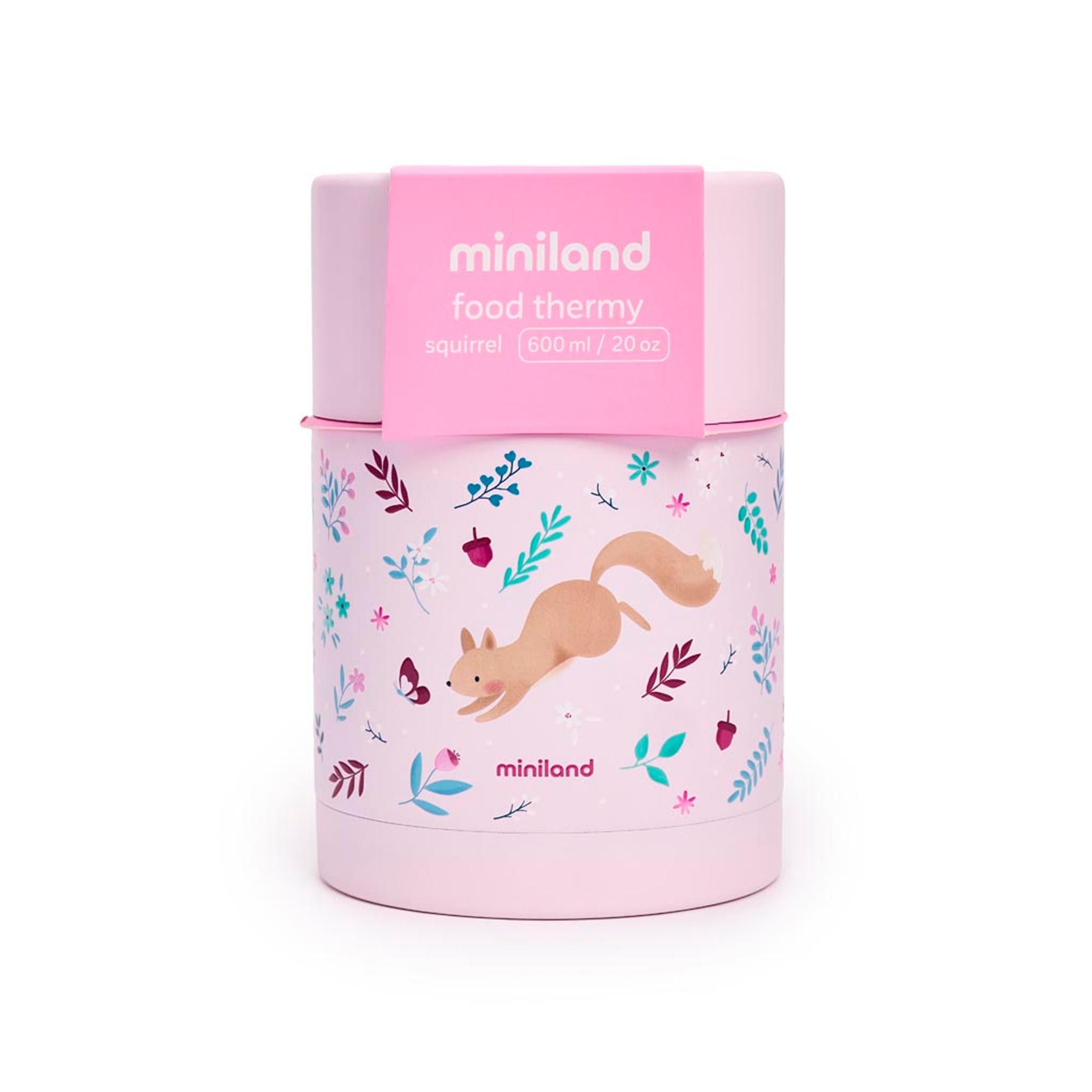 Garrafa Térmica para Alimentos Sólidos Miniland Thermy 600ml Coleção Dreamland Rosa-claro-10