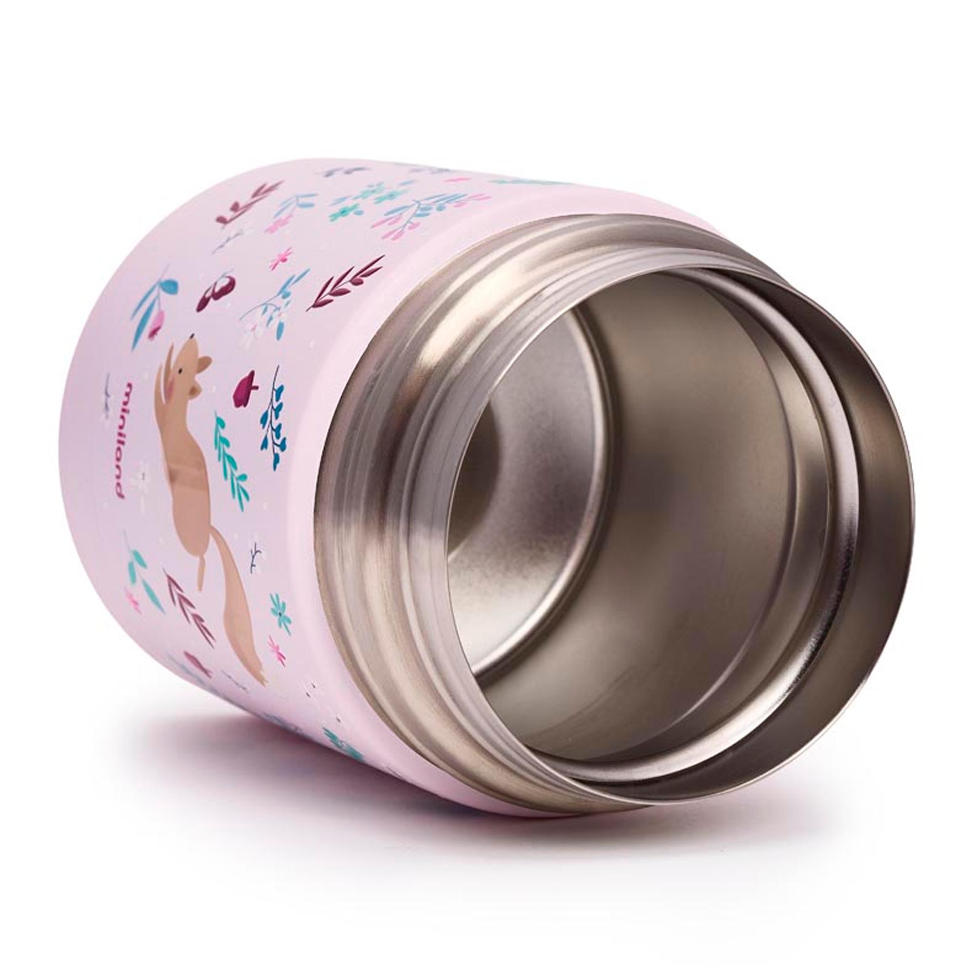 Garrafa Térmica para Alimentos Sólidos Miniland Thermy 600ml Coleção Dreamland Rosa-claro-11
