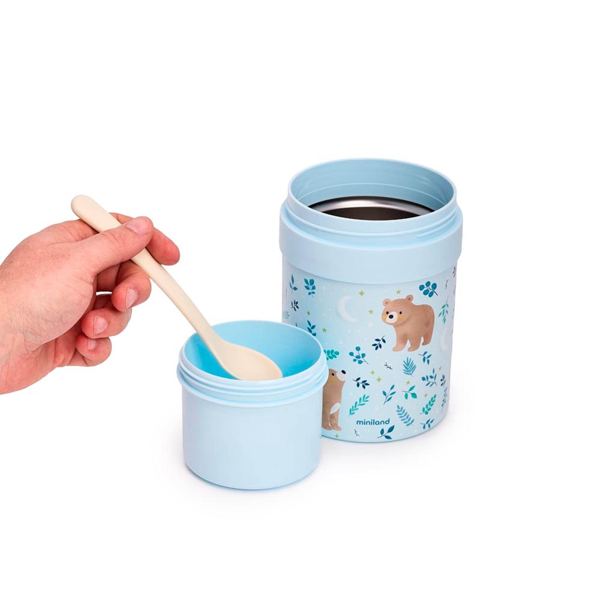 Termo sólidos Miniland Thermetic 700ml colección Dreamland - Azul claro Azul claro-5